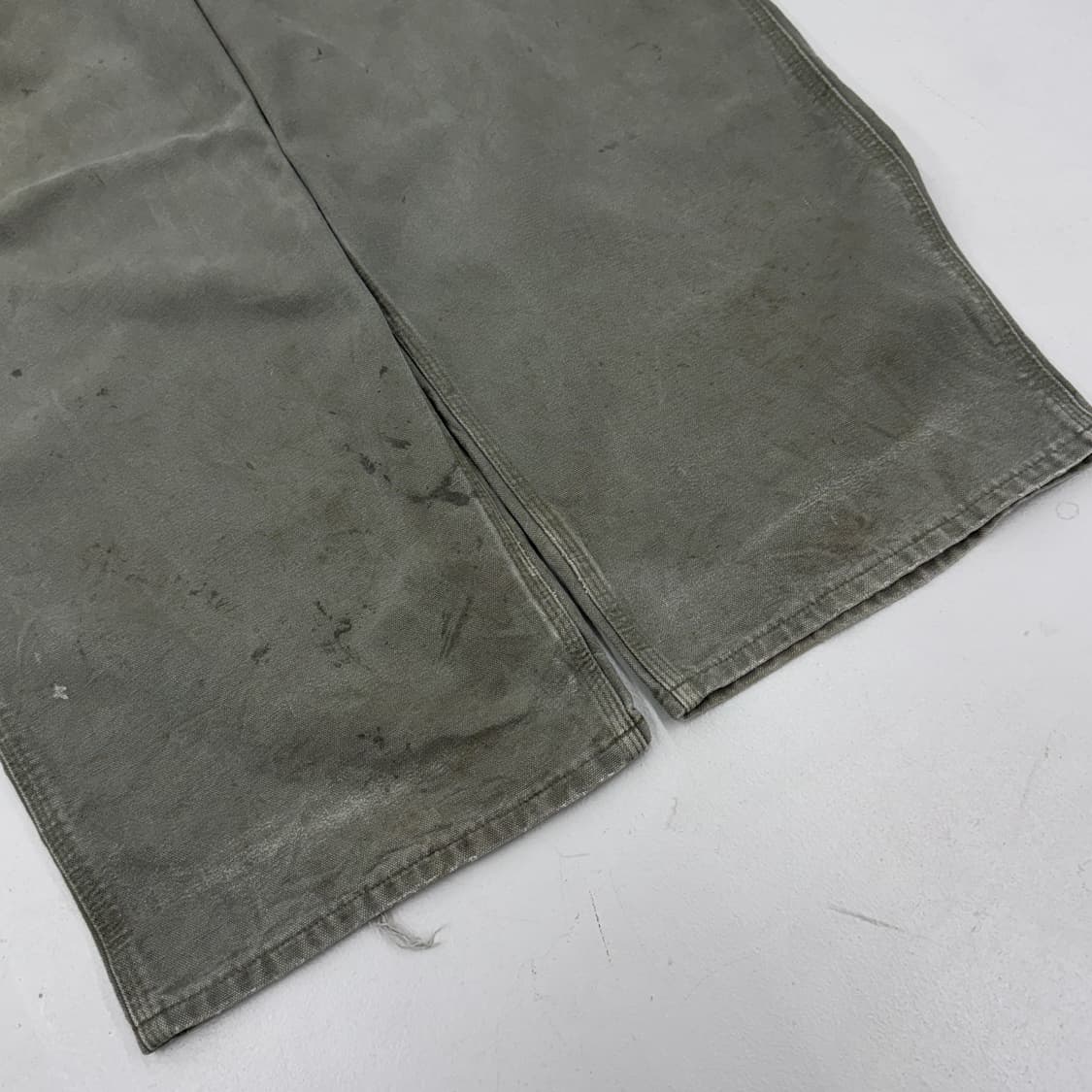 칼하트 OG 모스그린 빅사이즈 가죽패치 카펜터 덕캔버스 워크팬츠 상품이미지6