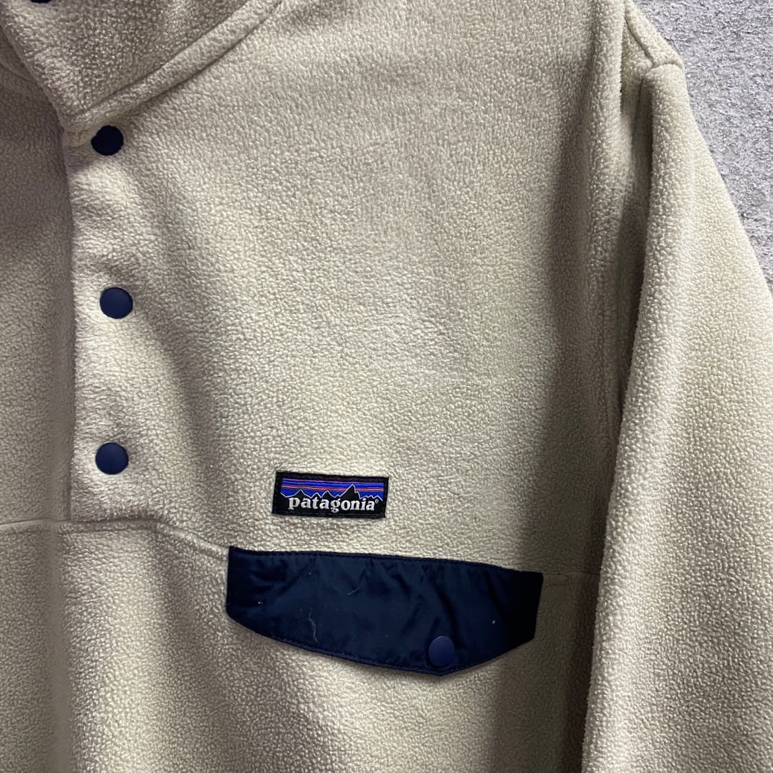 파타고니아 신칠라 오트밀 플리스 풀오버 스냅티 B3903 상품이미지3