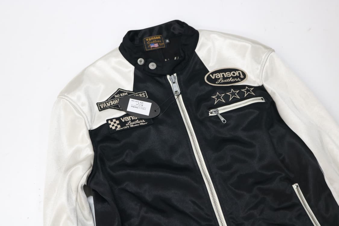 VANSON 밴슨 빈티지 멀티 패치 레이싱 트랙 자켓 (XL) 상품이미지3