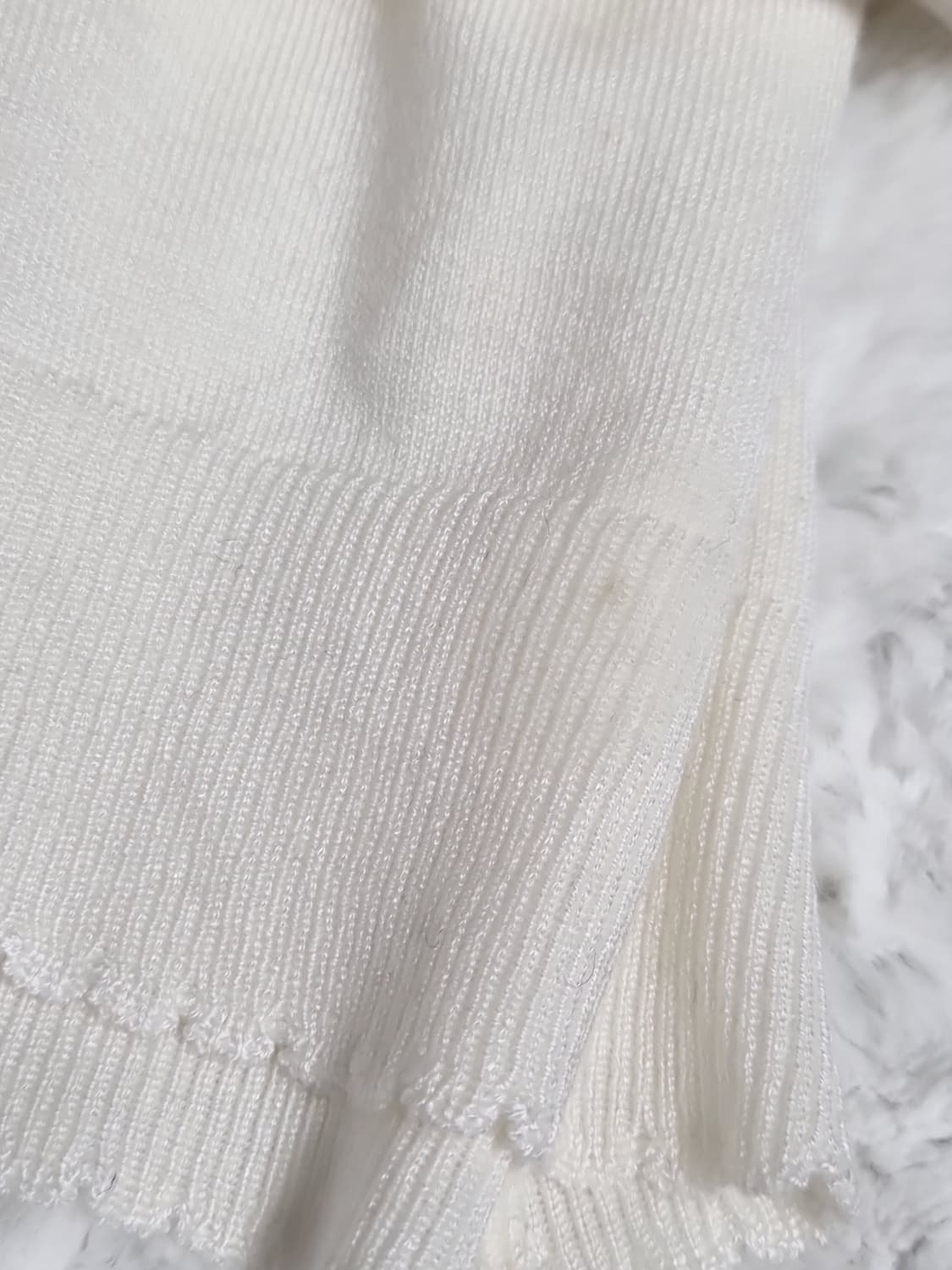 일본 빈티지 일브 아이보리 레이스 니트 상품이미지7