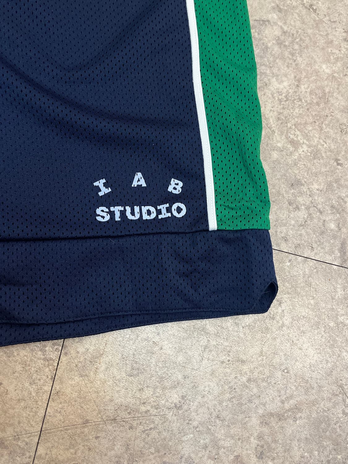 아이앱 스튜디오 밴딩 배색 하프 팬츠 네이비 XL #csz3386  상품이미지7