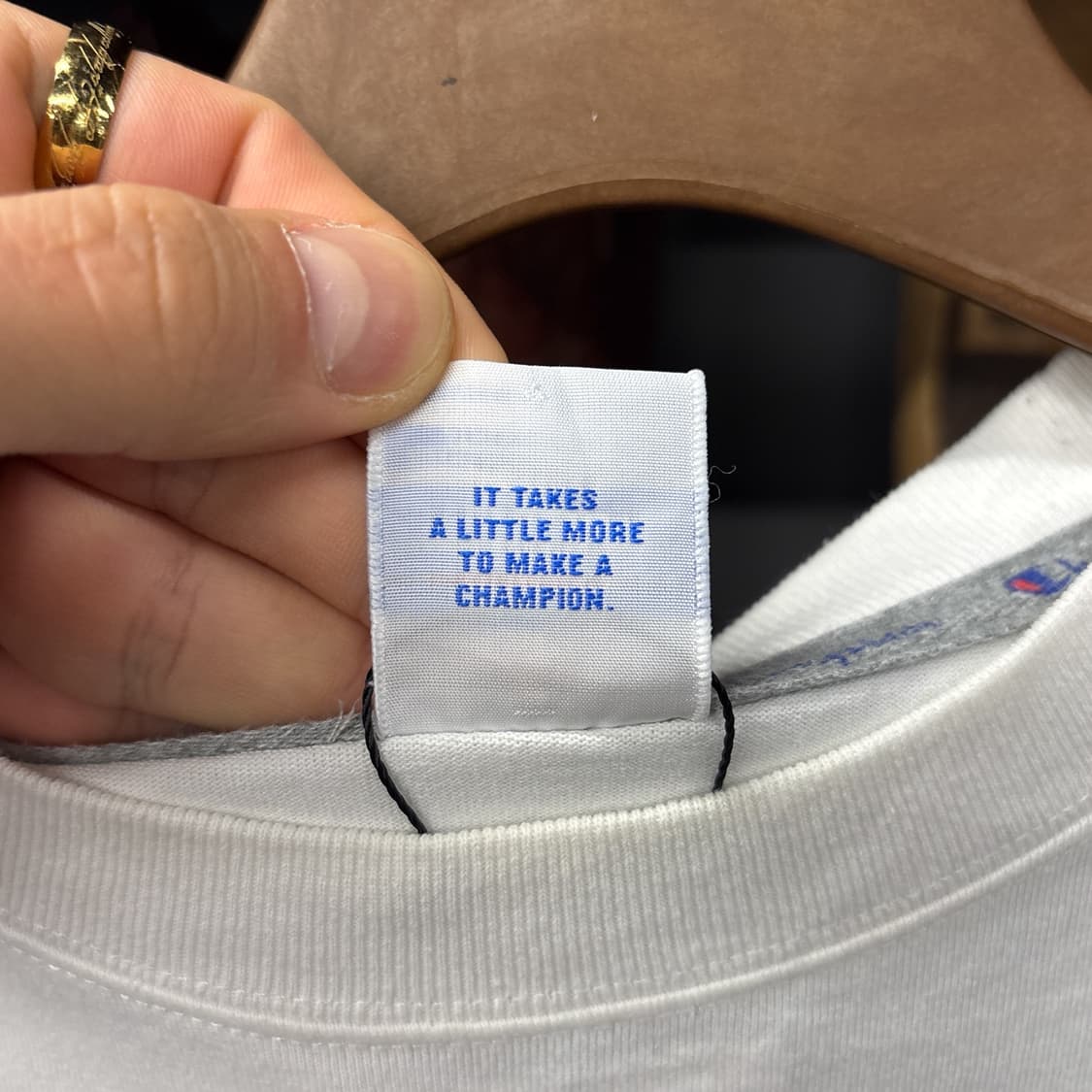 챔피온 시그니처 심볼 컬러블럭 프린팅 헤비코튼 티셔츠 N1208 상품이미지8