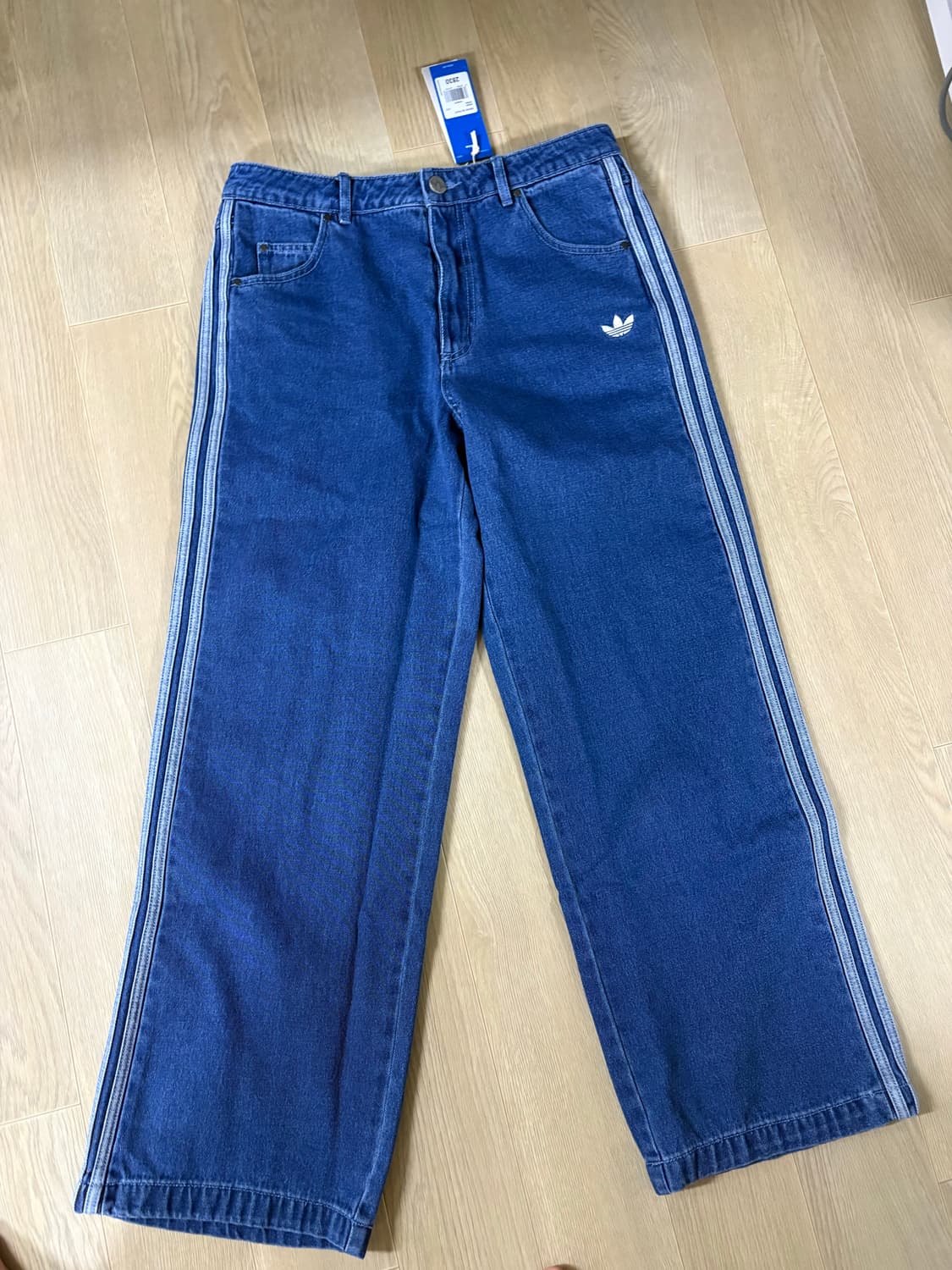 아디다스 3S 트랙 데님 팬츠 (인디고 블루 ) 상품이미지3