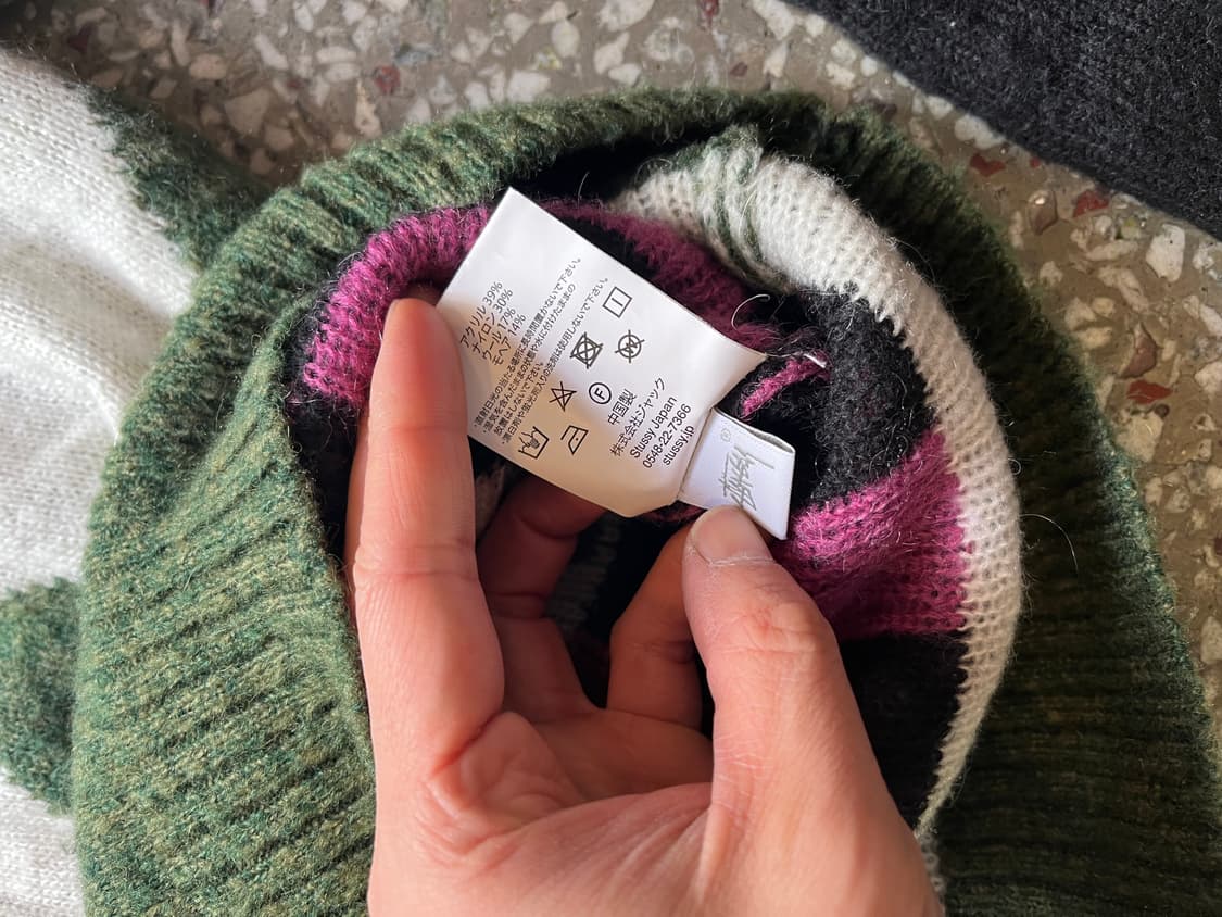 스투시 다이아몬드 체크 모헤어니트 상품이미지9