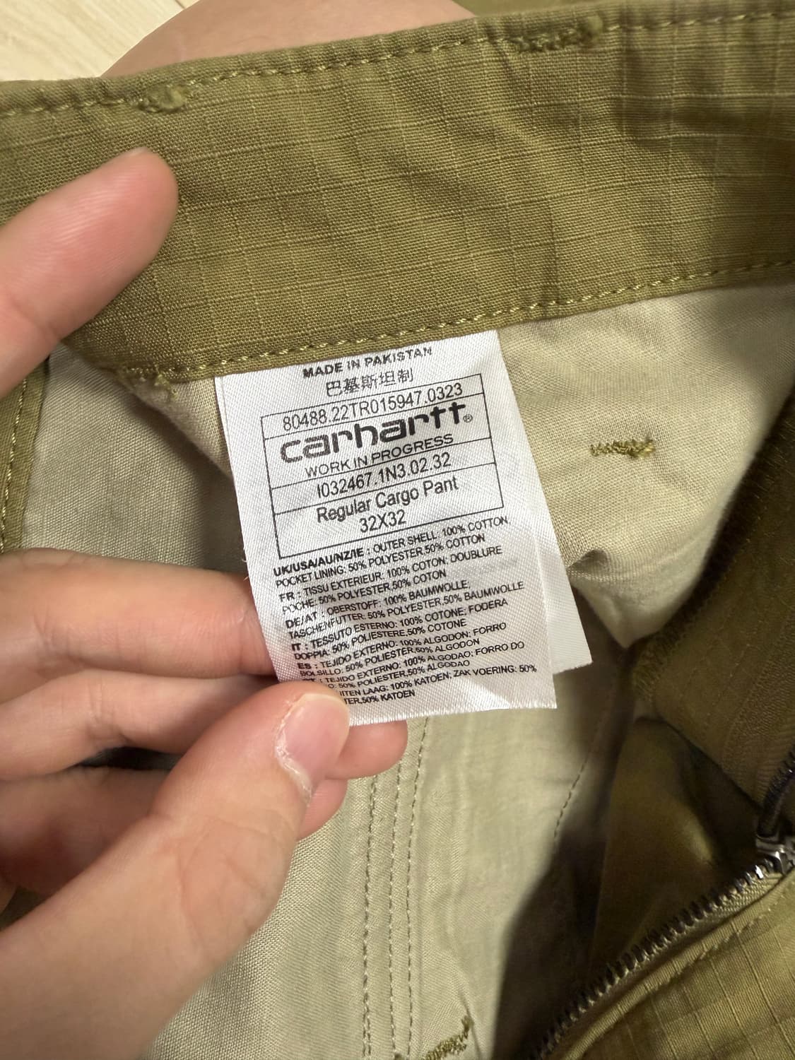 칼하트 레귤러 카고팬츠 32 상품이미지4