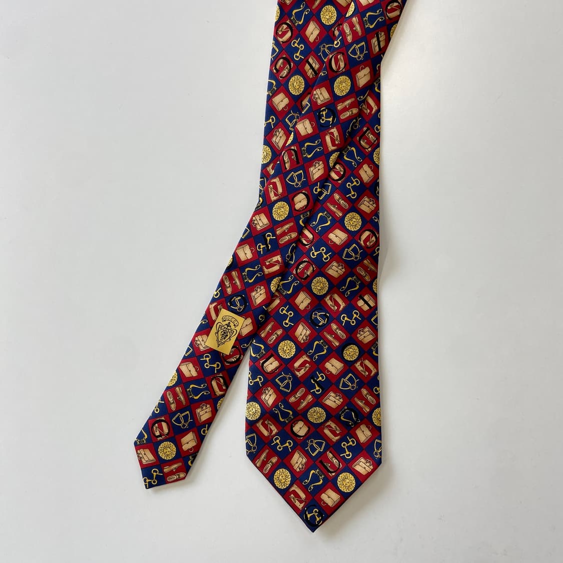 구찌(GUCCI)  영문모노그램 명품 정품 넥타이 상품이미지1