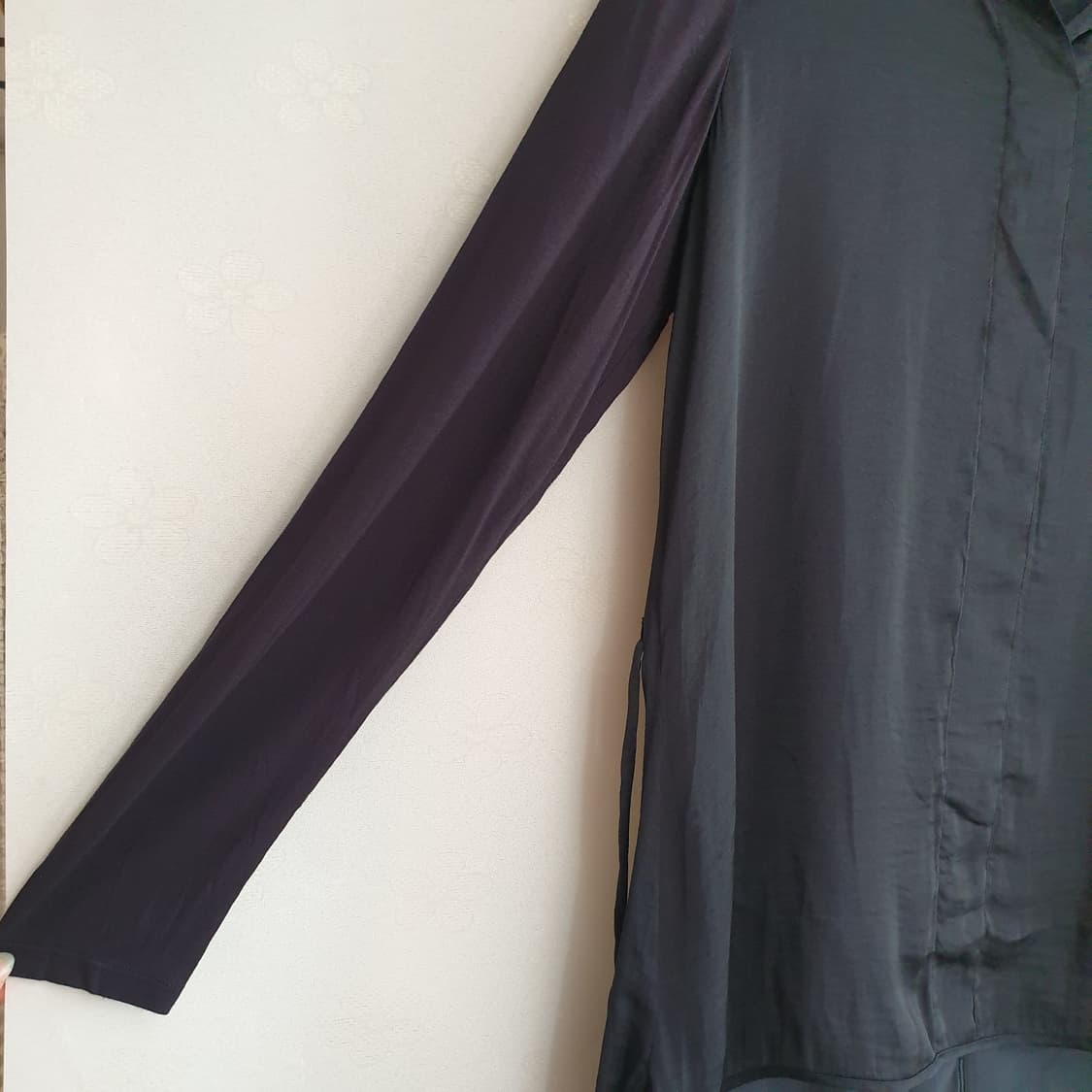 VERA WANG 심플리 베라왕 텍스쳐블록 실키 튜닉 블라우스 상품이미지7