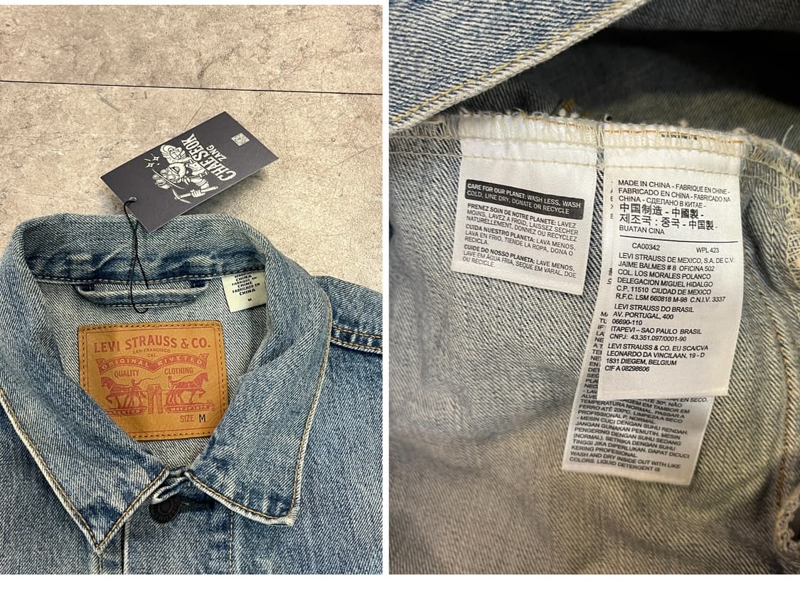 리바이스 데님자켓 M #csz2037 상품이미지3
