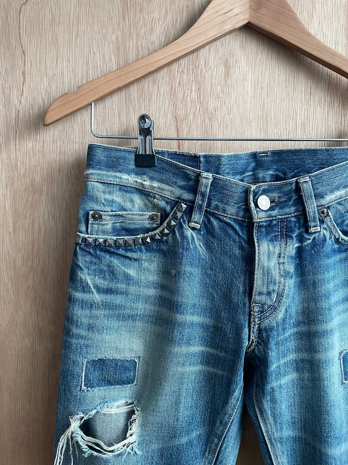 히스테릭 글래머 패치워크 데님 팬츠 상품이미지4