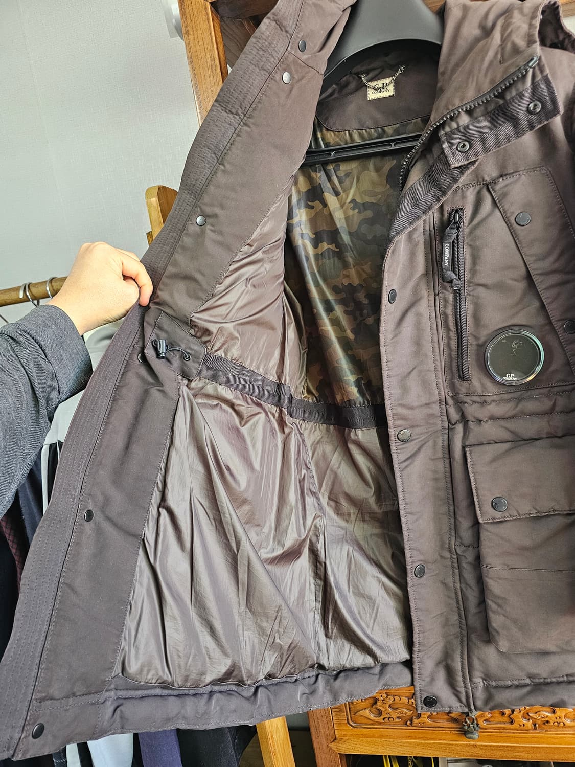 씨피컴퍼니 롱패딩 야상형 자켓 팔아요 cp 상품이미지5