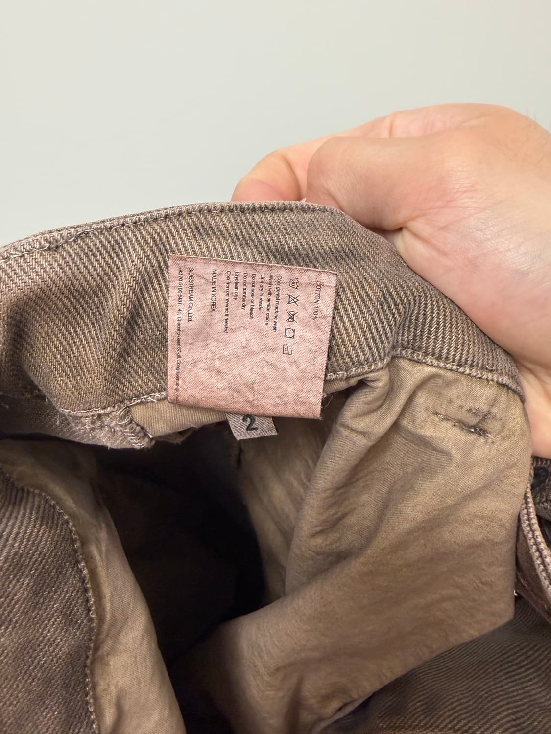 (2) symm mono flap pocket pants brown 상품이미지5