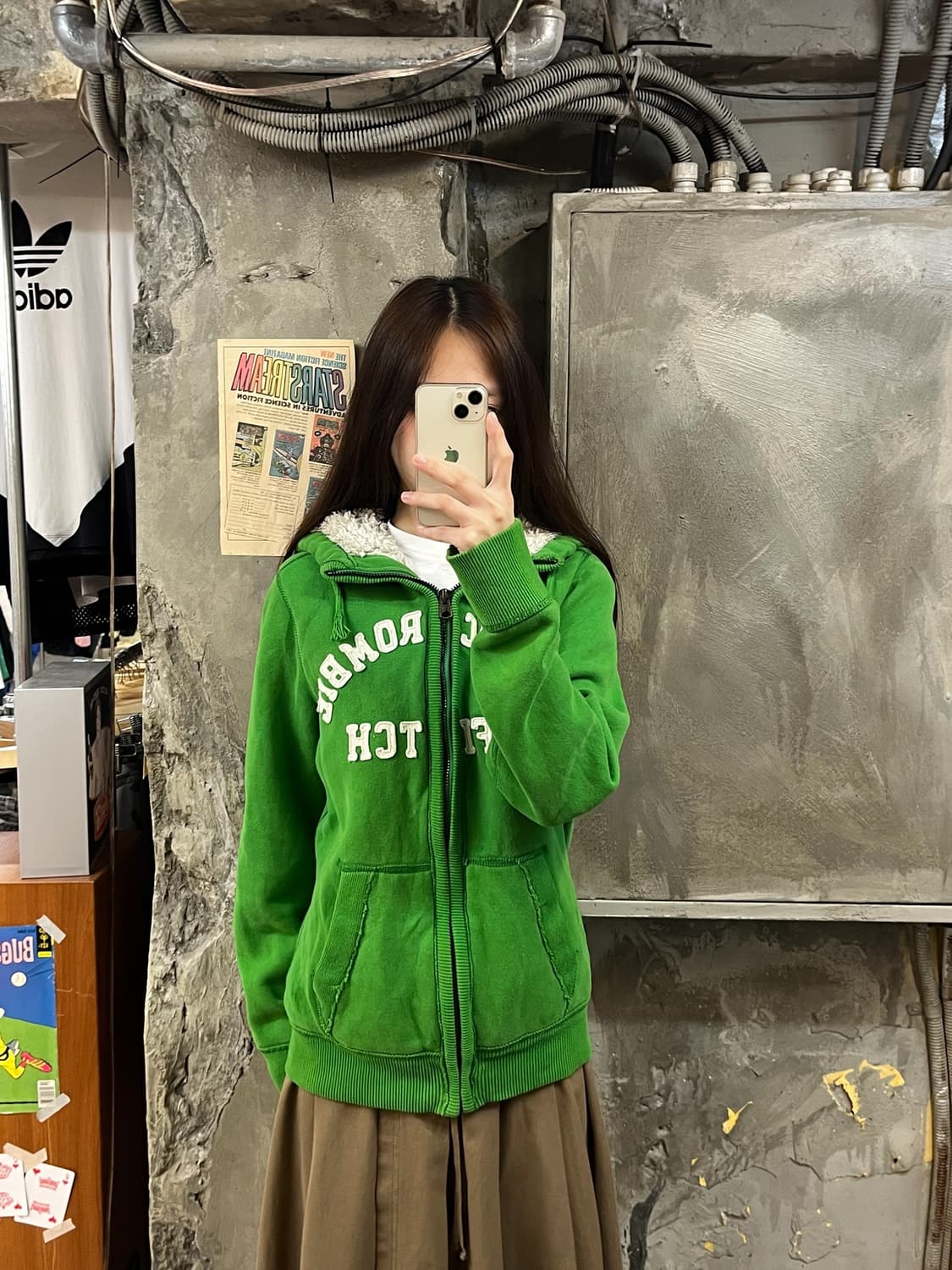 아베크롬비 후드집업 그린 S #csz970 상품이미지2
