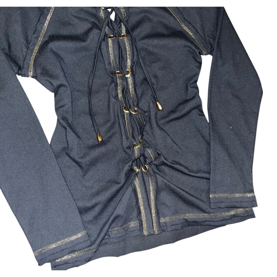 아일렛 글리터프린팅 긴팔티 y2k갸루펑크 상품이미지4