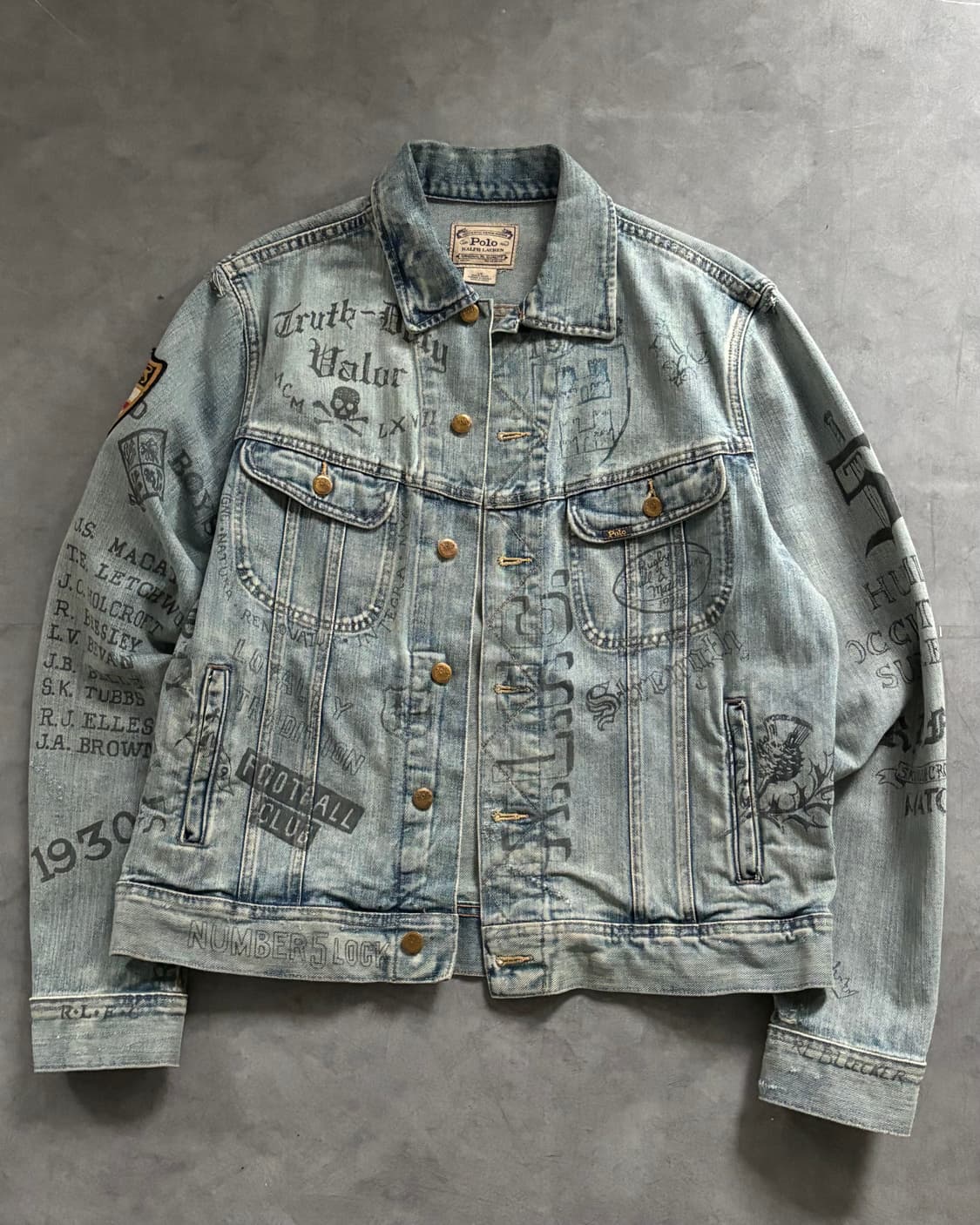 Polo 폴로 그래피티 데님 트러커 자켓 상품이미지3