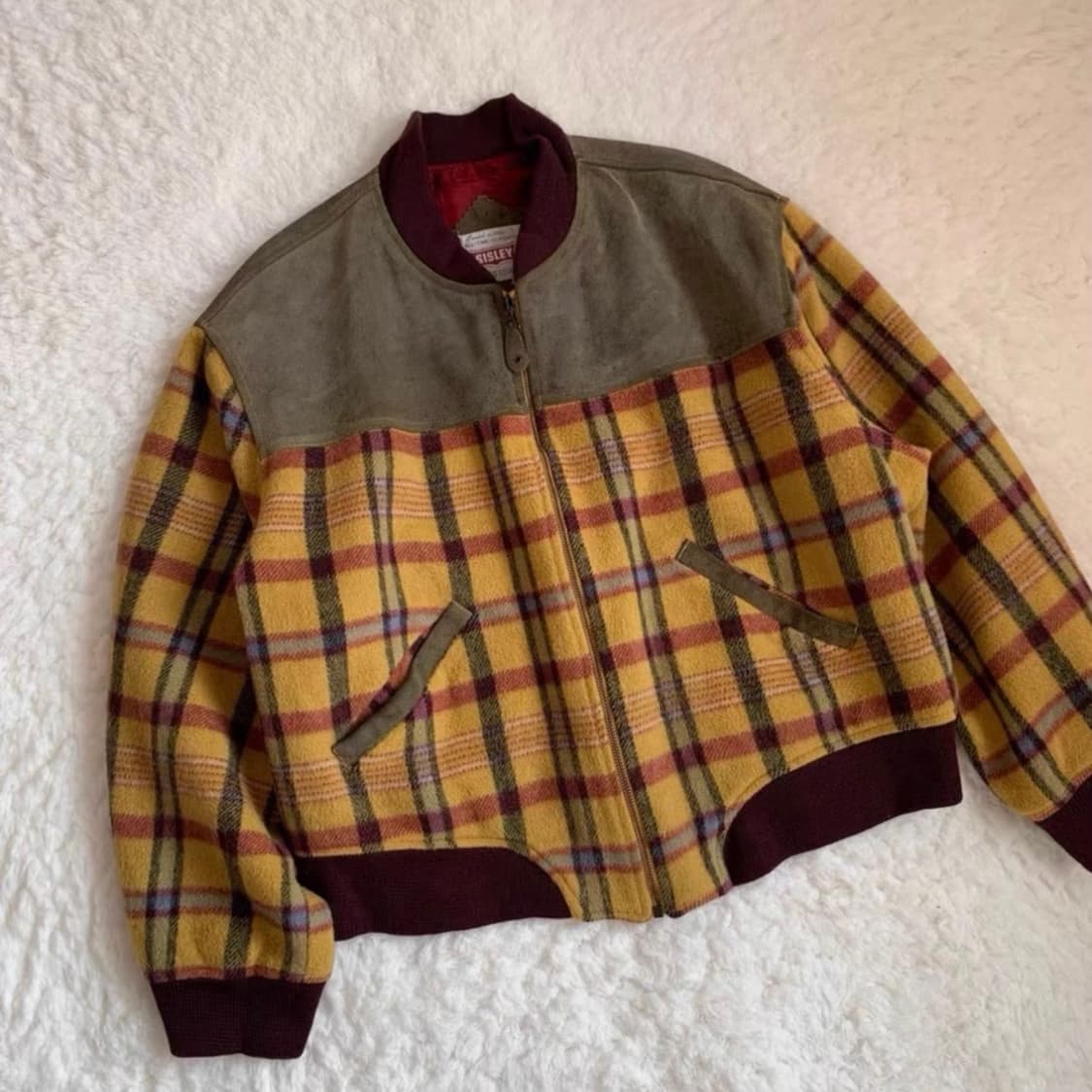 00s 빈티지 이탈리아 메이드 체크 바시티 자켓 상품이미지2