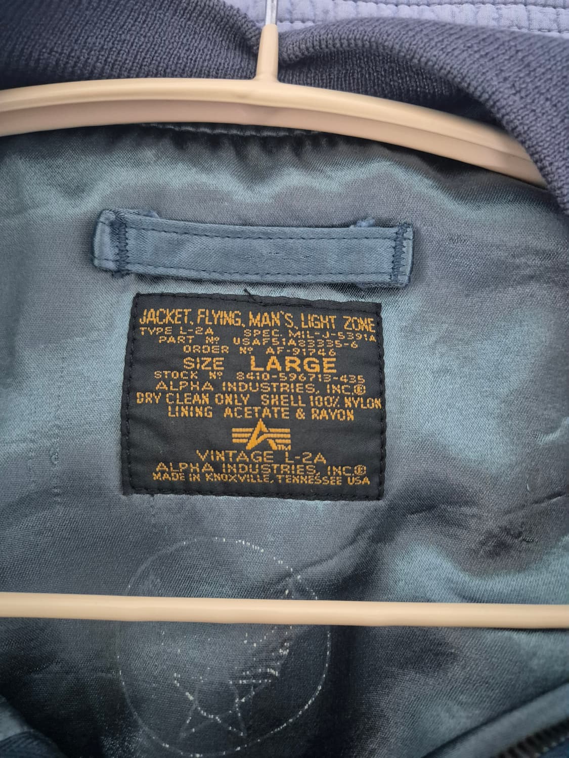 Vtg Alpha Industries  L-2A 플라이트 자켓 상품이미지3