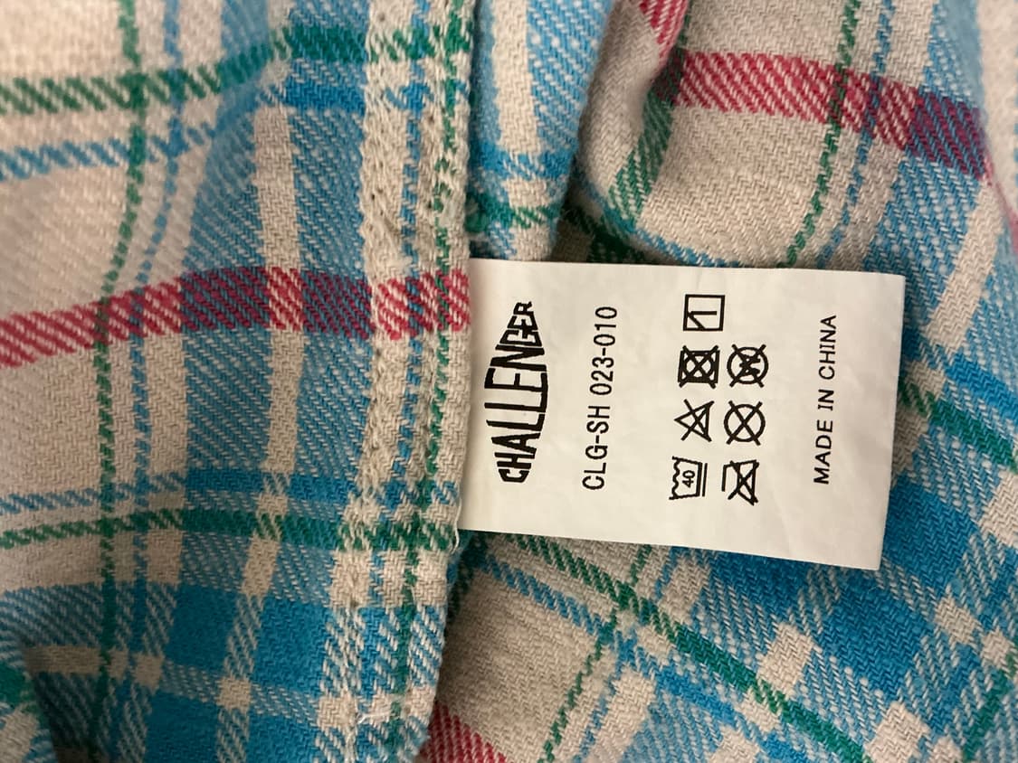 챌린저 체크셔츠 XL 상품이미지5