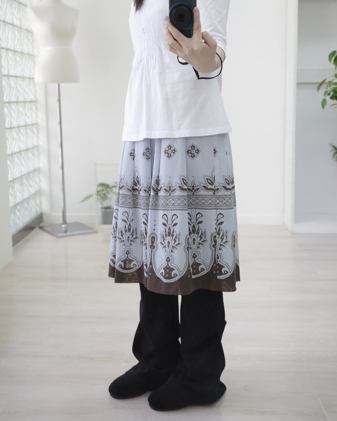 Telighe skyblue skirt 상품이미지2