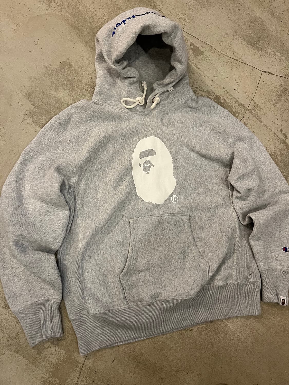 빈티지 베이프 x 챔피온 후드 상품이미지1