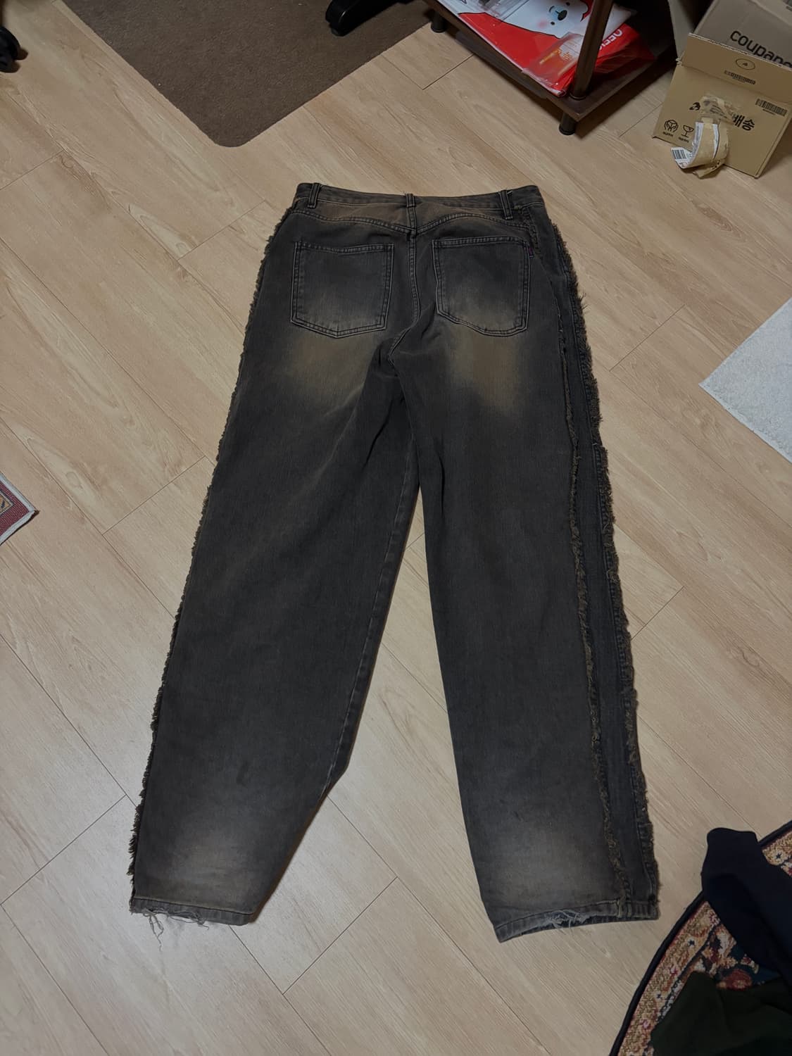 미드 90 사이드 라인 루즈핏 데님 팬츠 상품이미지4