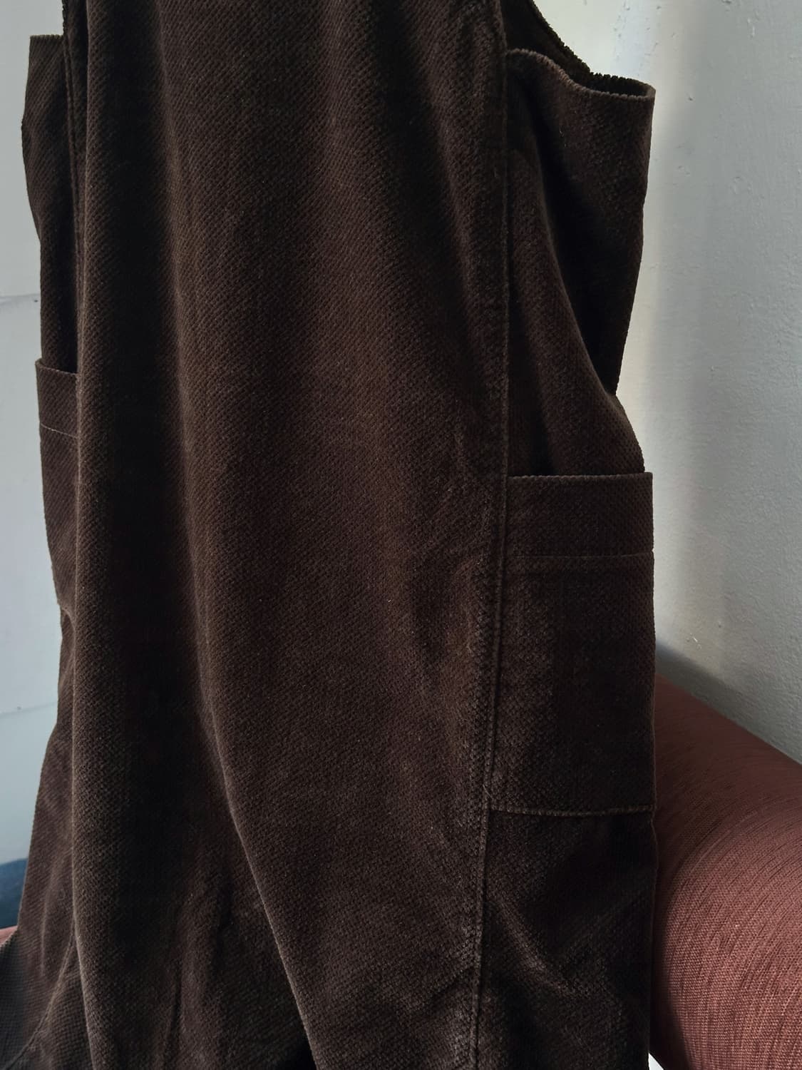 Brushed cotton dungaree dress 상품이미지4