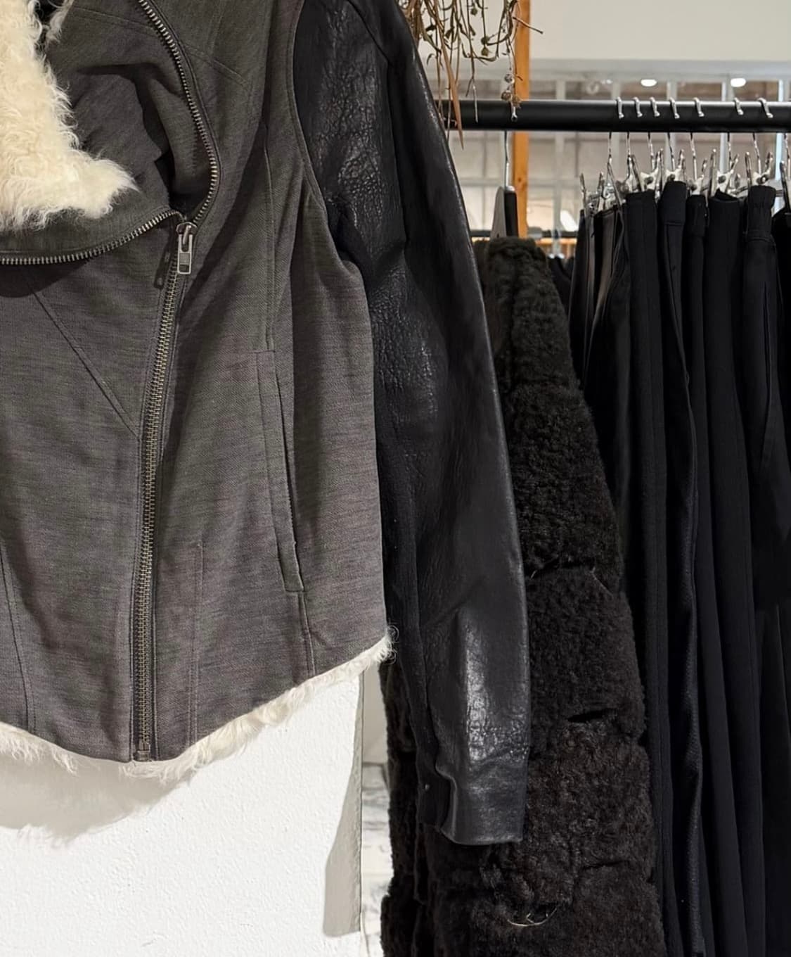 헬무트랭 그레이 램스킨 레더 시어링 퍼 자켓 상품이미지6