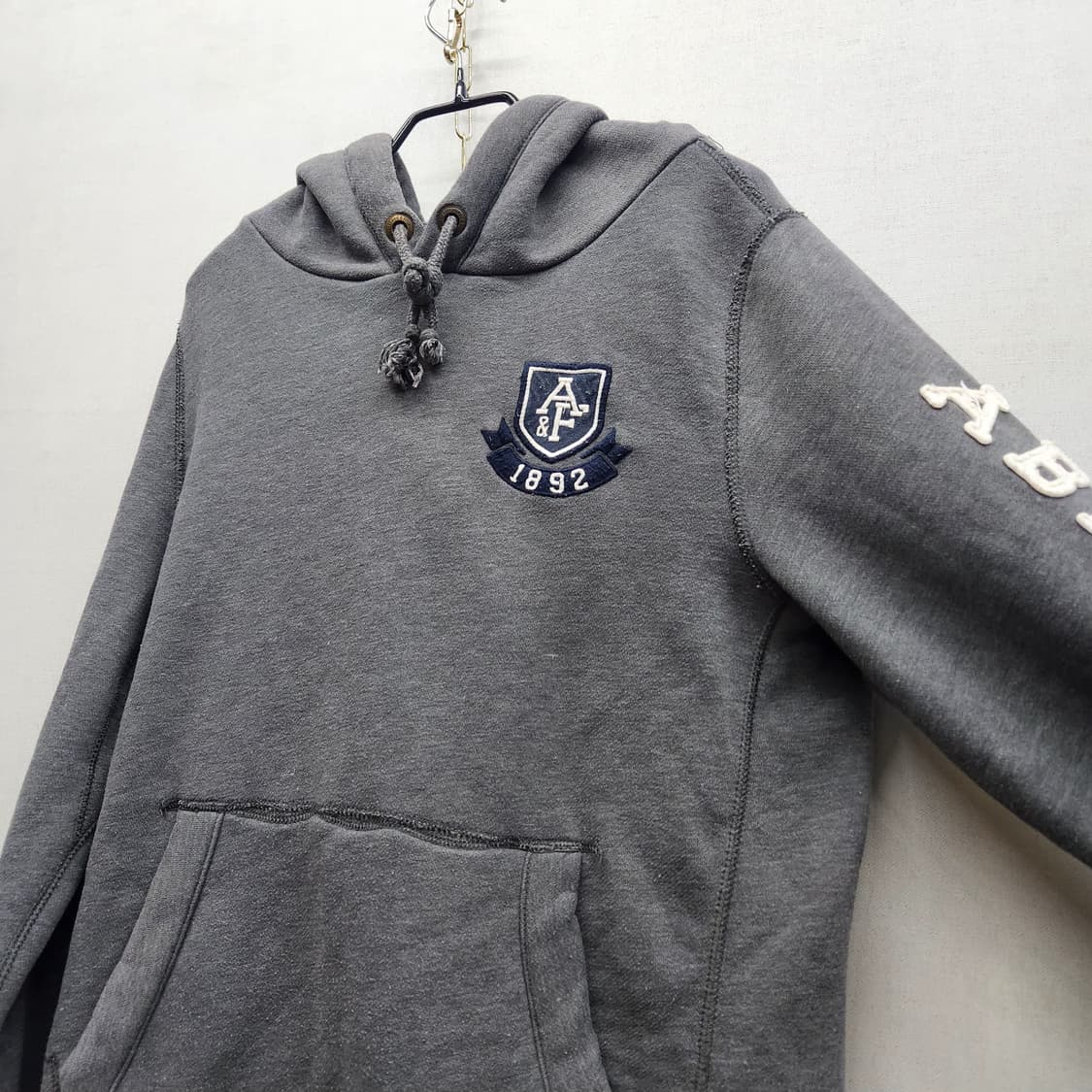 아베크롬비 로고/사이드레터링 후드티 M(L)남여공용 상품이미지2