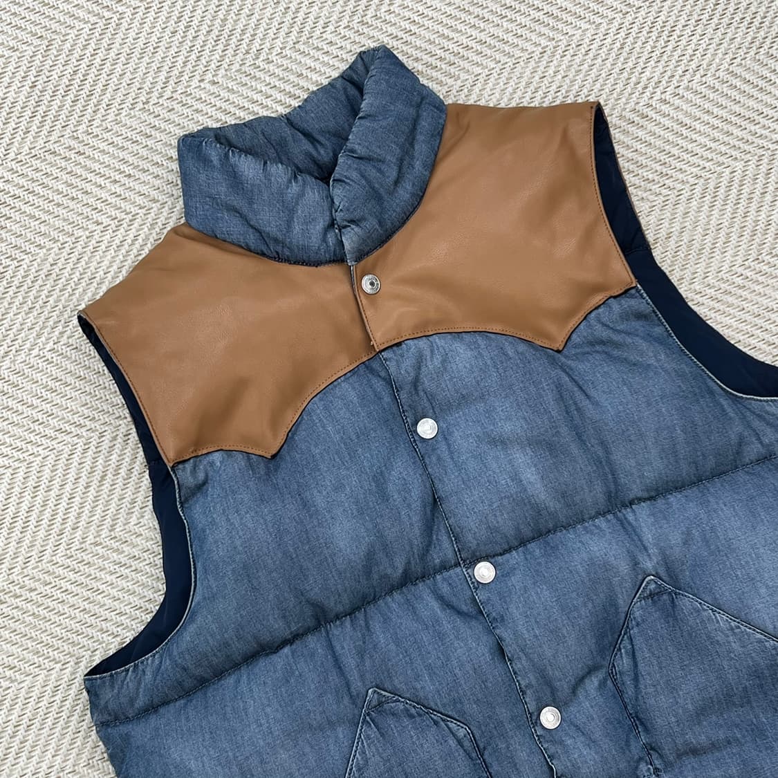 리바이스 리버시블 데님 패딩 베스트 r2910 상품이미지5