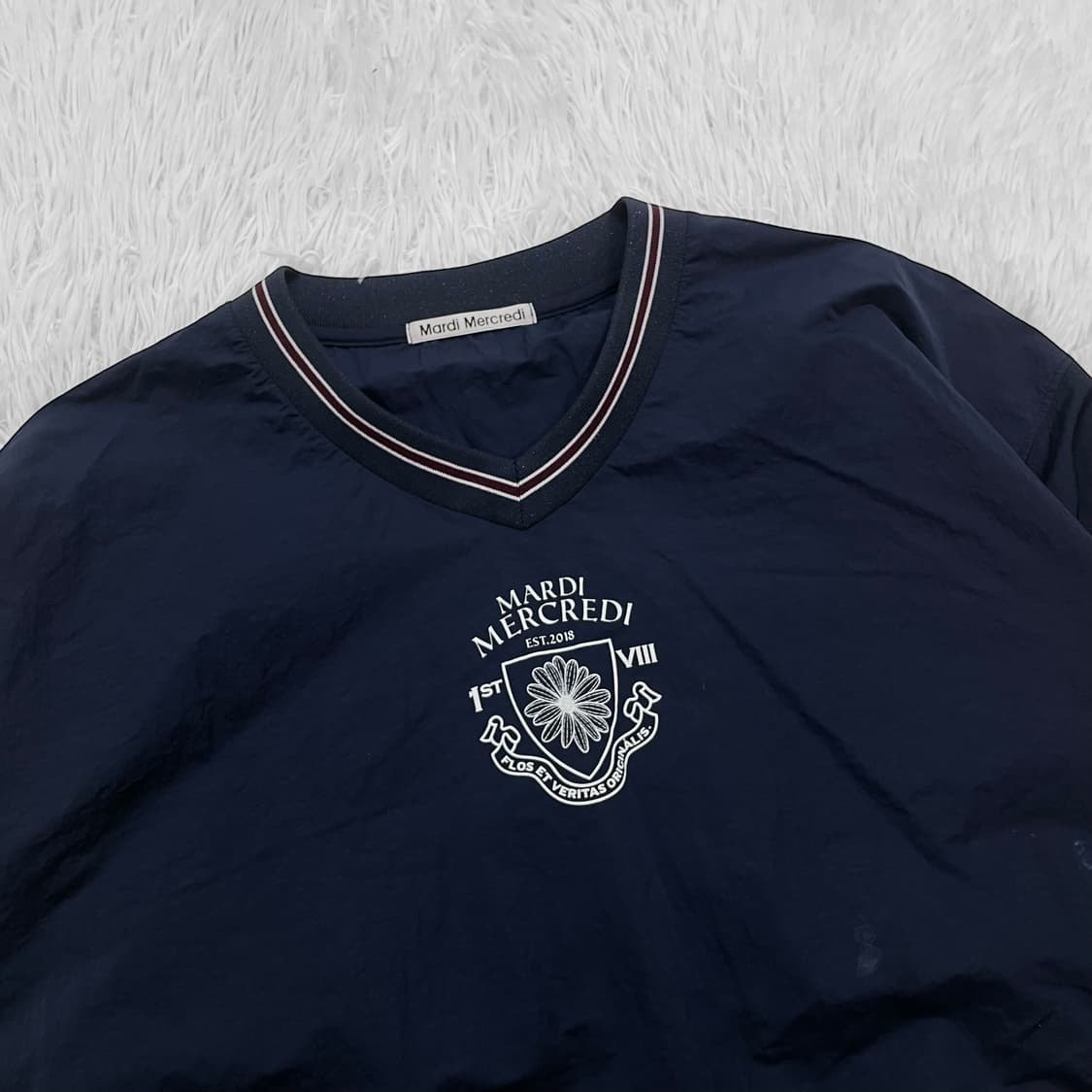 마르디메크르디 웜업 바람막이 자켓 네이비 상품이미지3