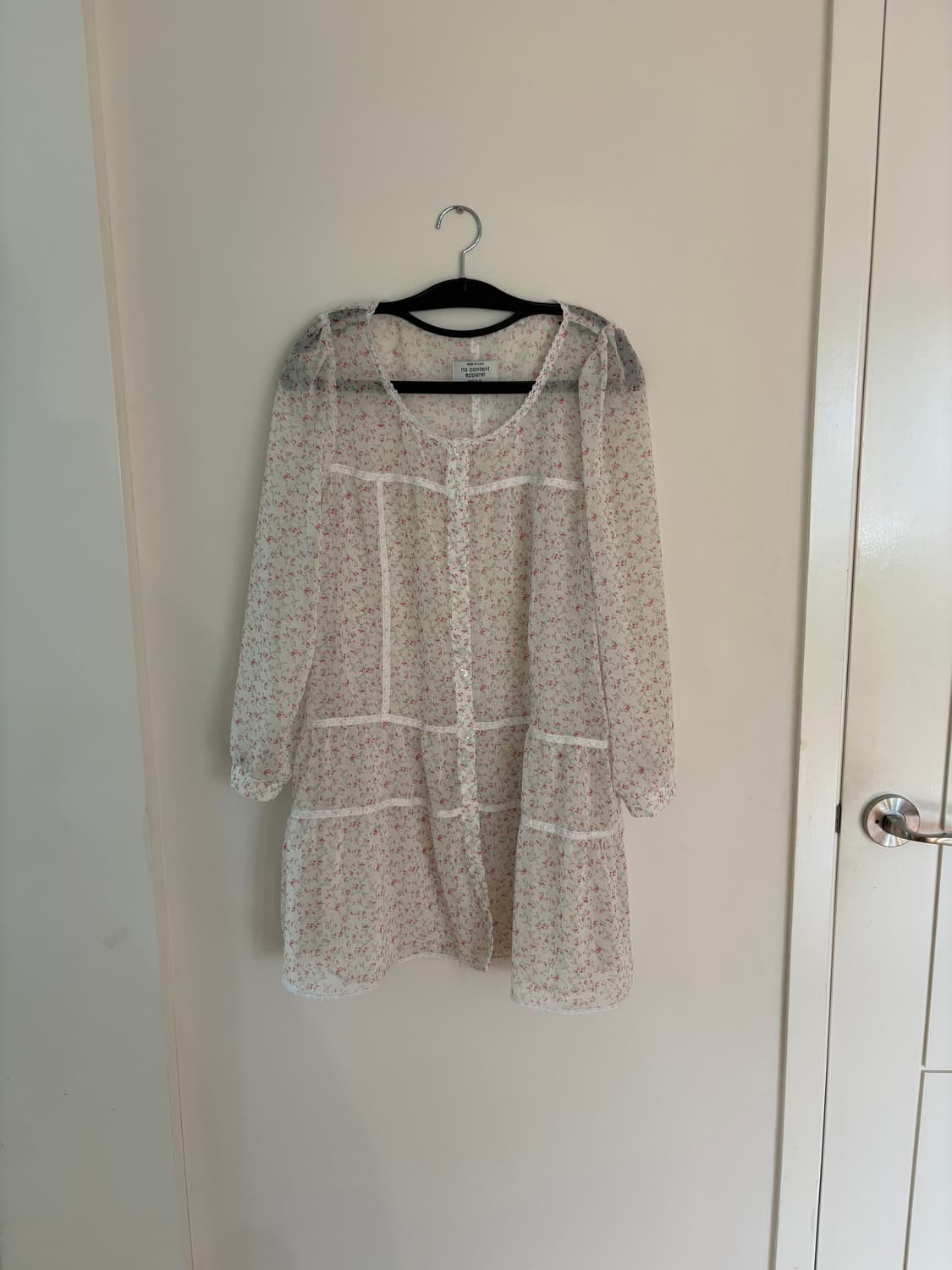 노컨텐츠 338. Sheer Flower Dress  상품이미지2