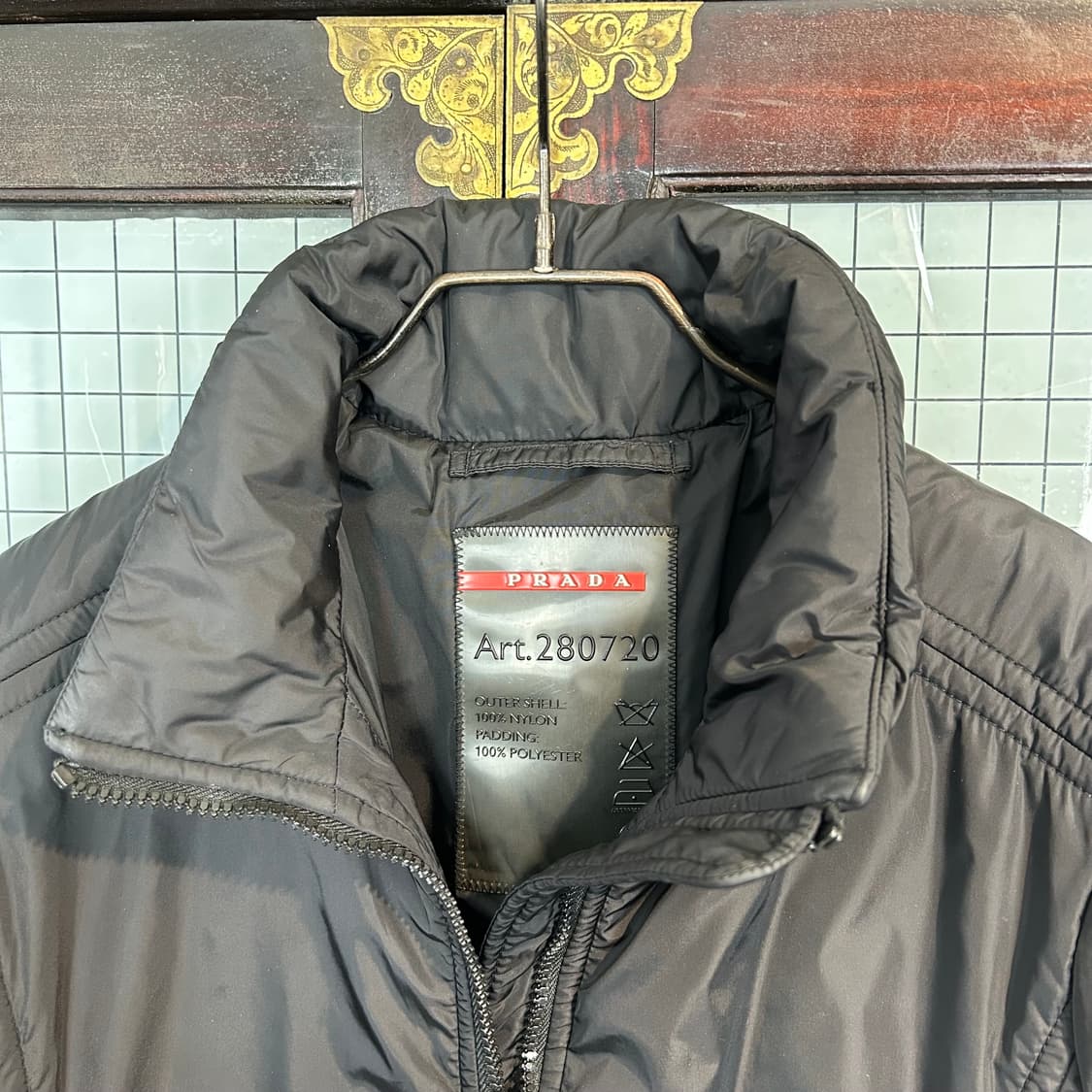 프라다 스포츠 나일론 패디드 코트 상품이미지5