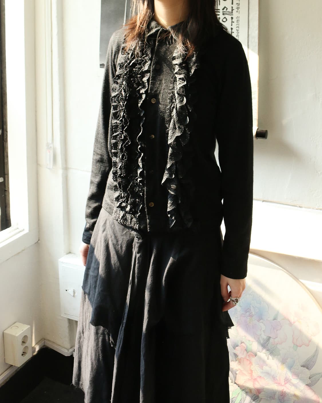 꼼데가르송 트리콧 프릴 셔츠 가디건  상품이미지3