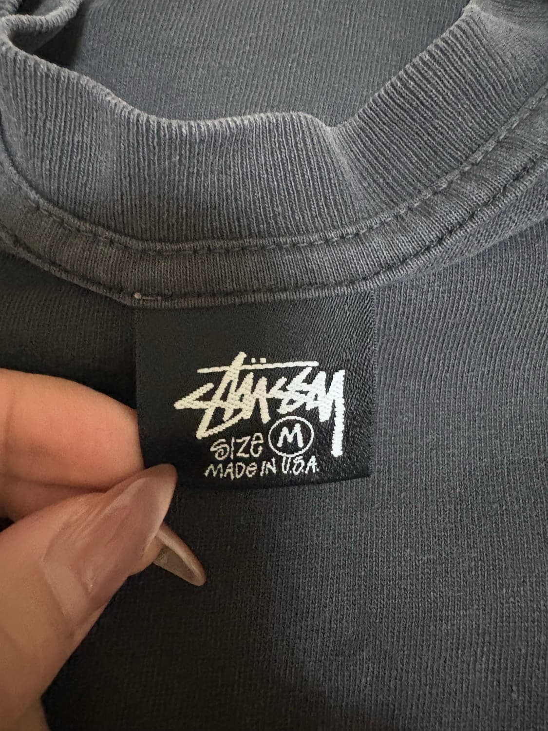 스투시 베이직 피그먼트 반팔 M 상품이미지1