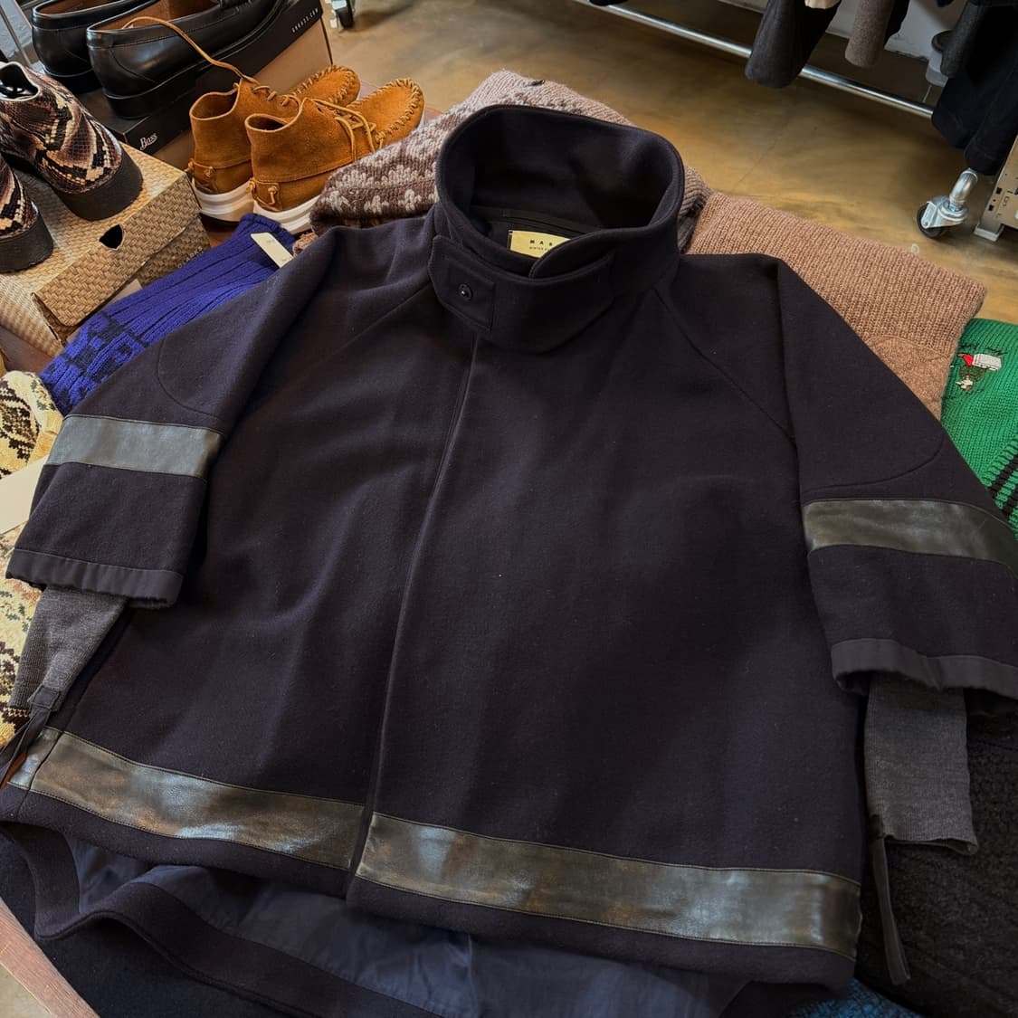 2010 마르니 포르투갈 생산 하프 코트 베이스 자켓  상품이미지5