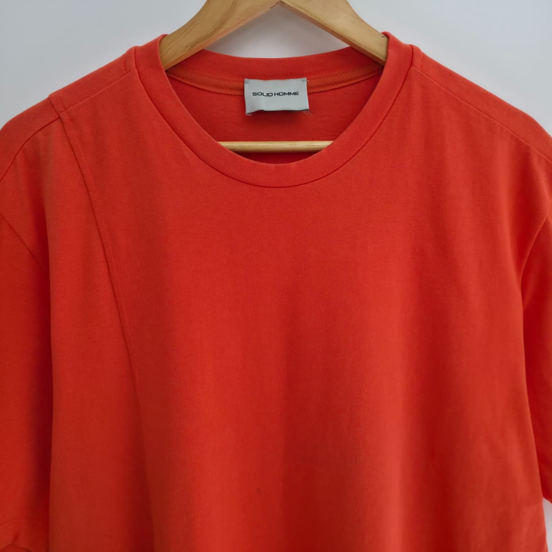 [XL] 솔리드옴므 오렌지 지퍼 반팔티 상품이미지2