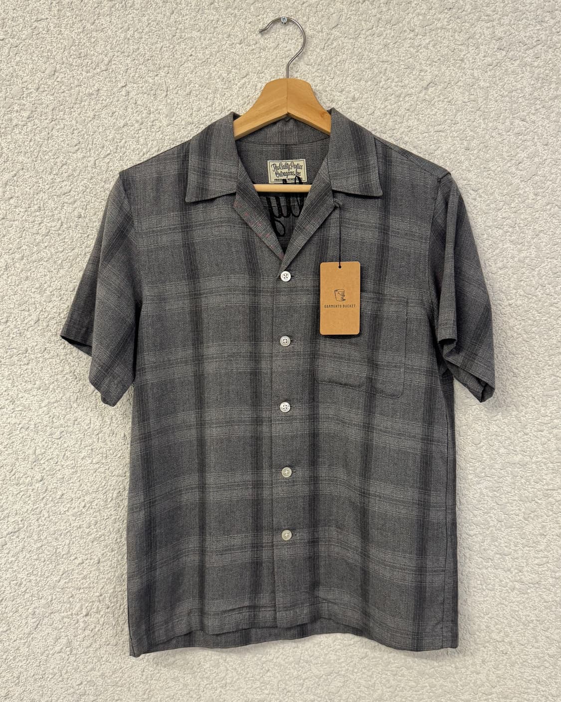 와코마리아 체크 오픈카라 셔츠 상품이미지2