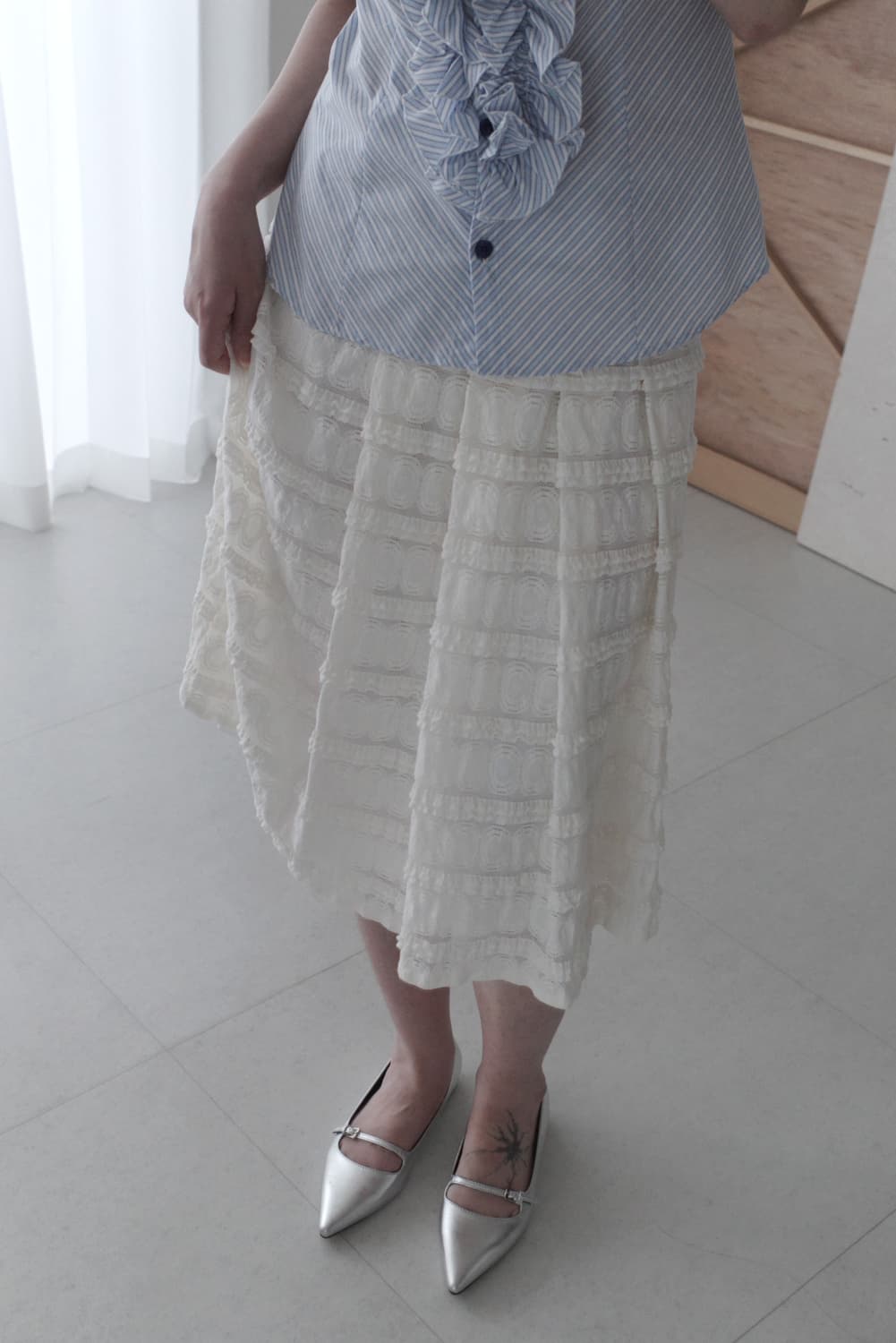 frill smoke skirt  상품이미지6