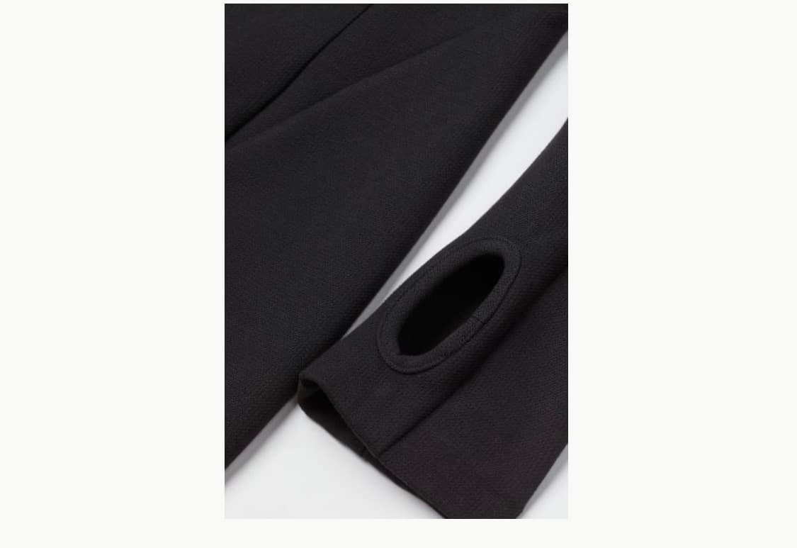 H&M 숄더 디테일 드레스 블랙 상품이미지3