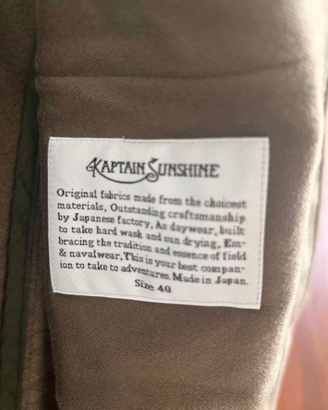 캡틴 선샤인 부쳐 자켓 상품이미지2