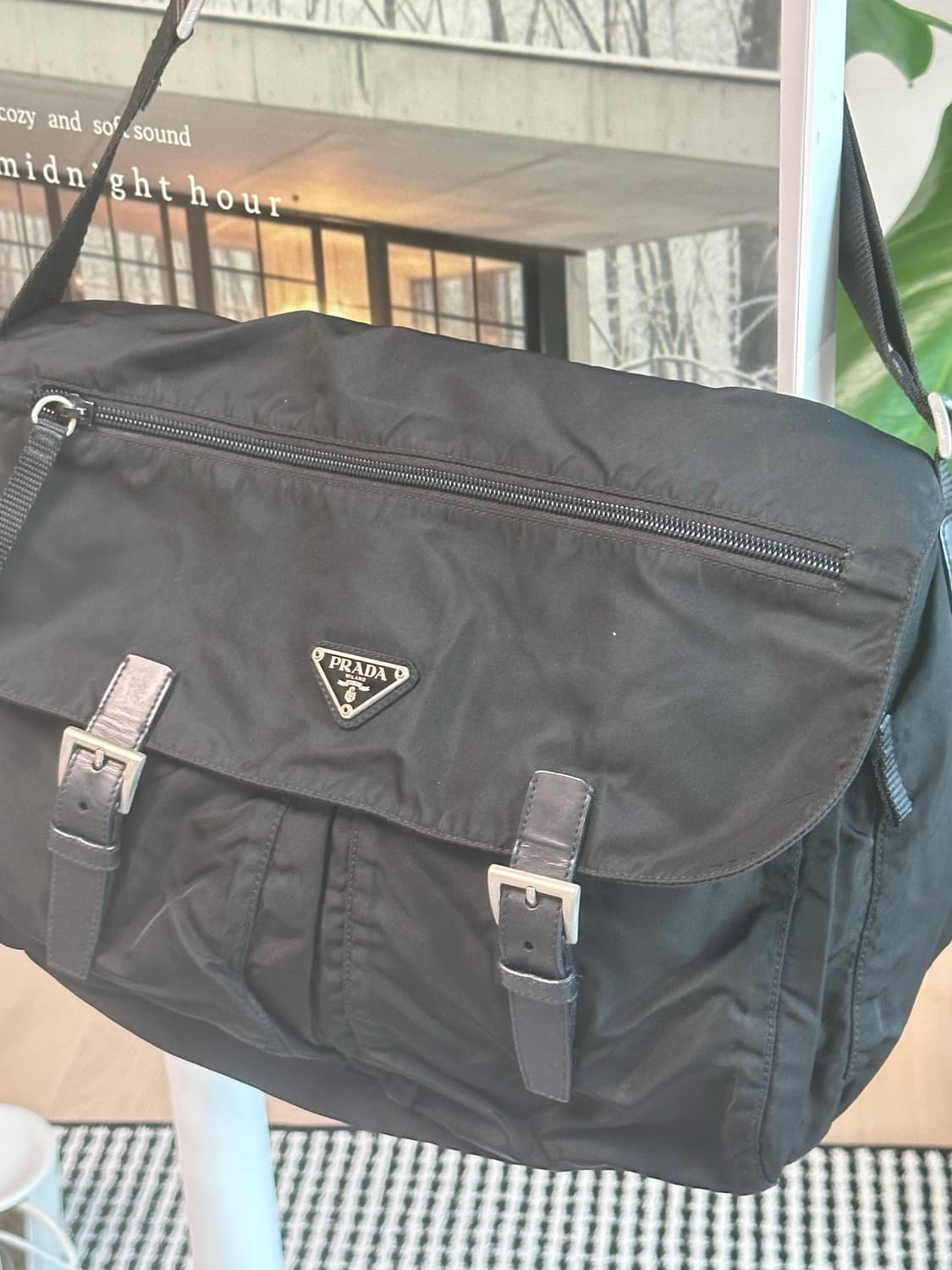 프라다 메신저백 나일론 포코노 테수토 숄더백 남녀공용 상품이미지4
