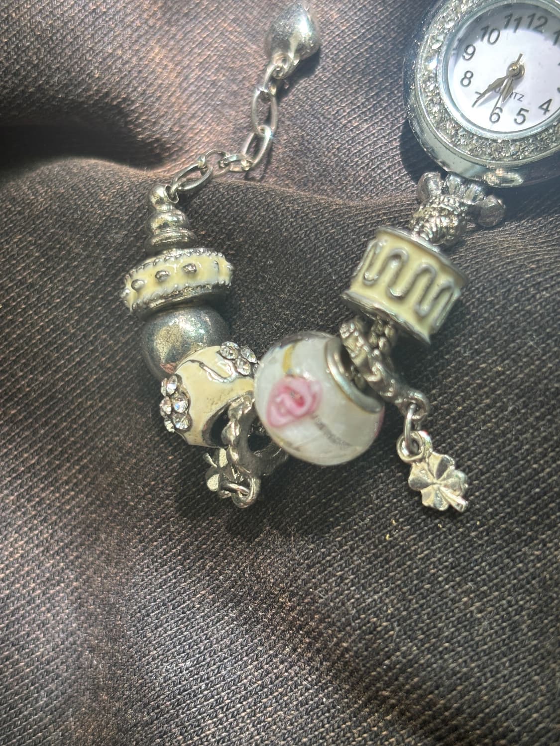 vintage beads charm bracelet watch 상품이미지2