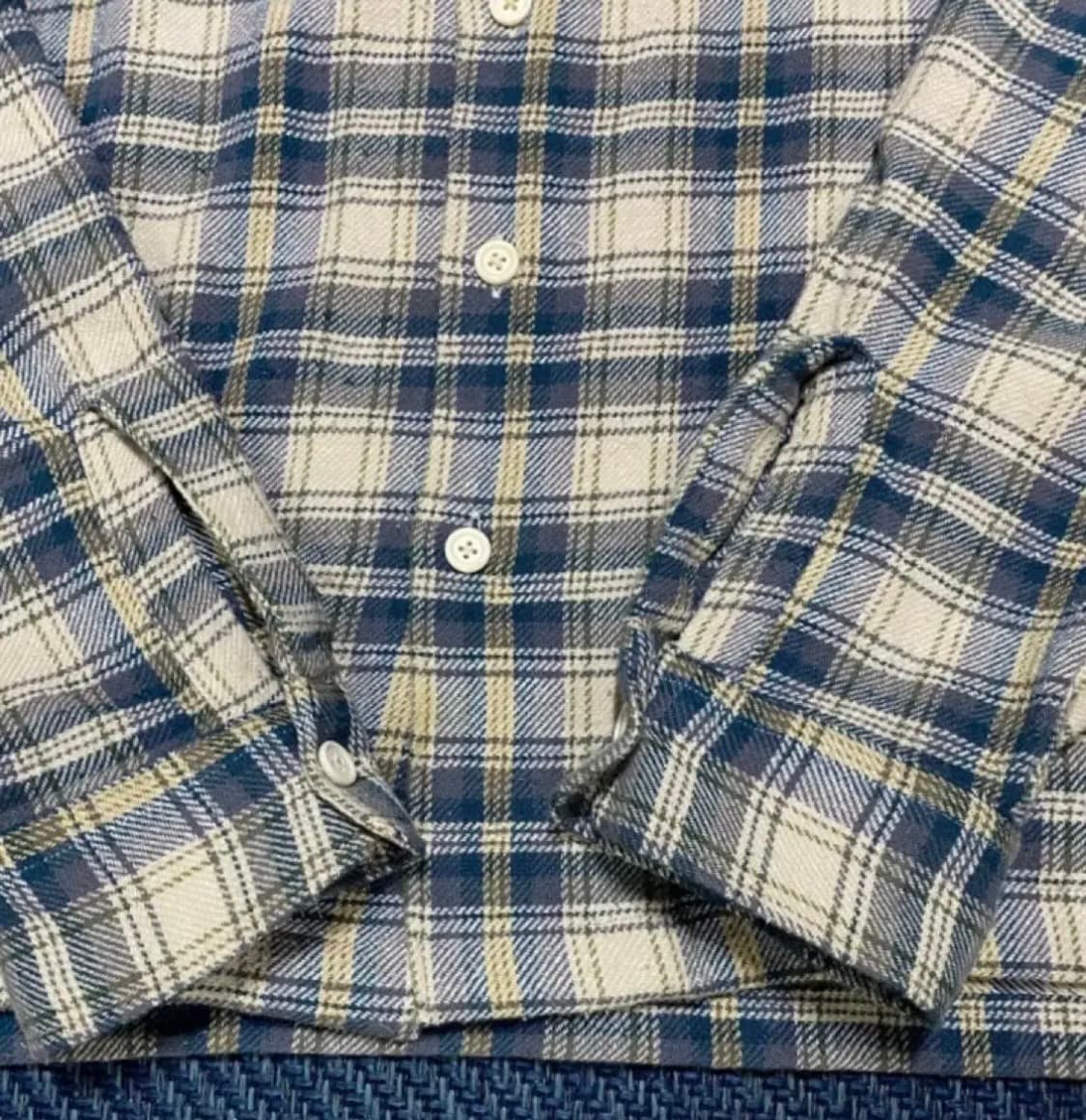 헤리티지플로스 원워시드 플란넬 빈지노 셔츠 L 상품이미지4