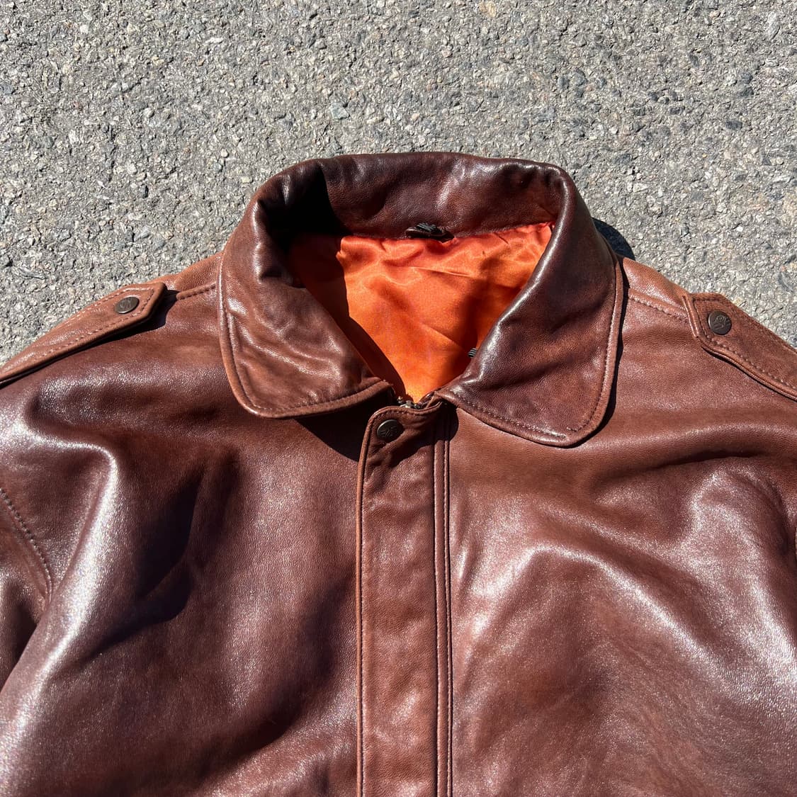 80‘s A-2 레더 플라이트 자켓 상품이미지2