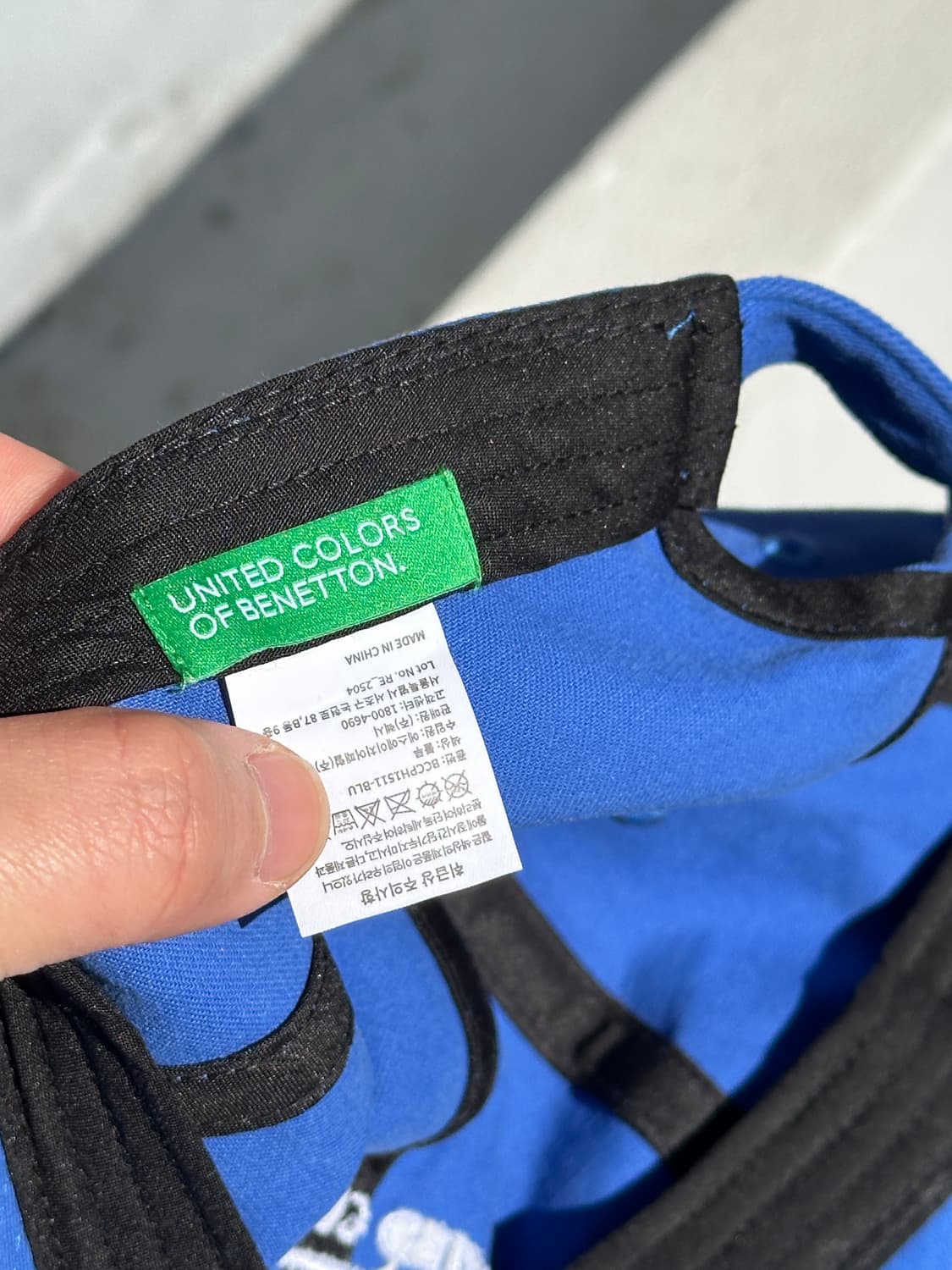 [F] 베네통 블루 볼캡 모자 상품이미지6