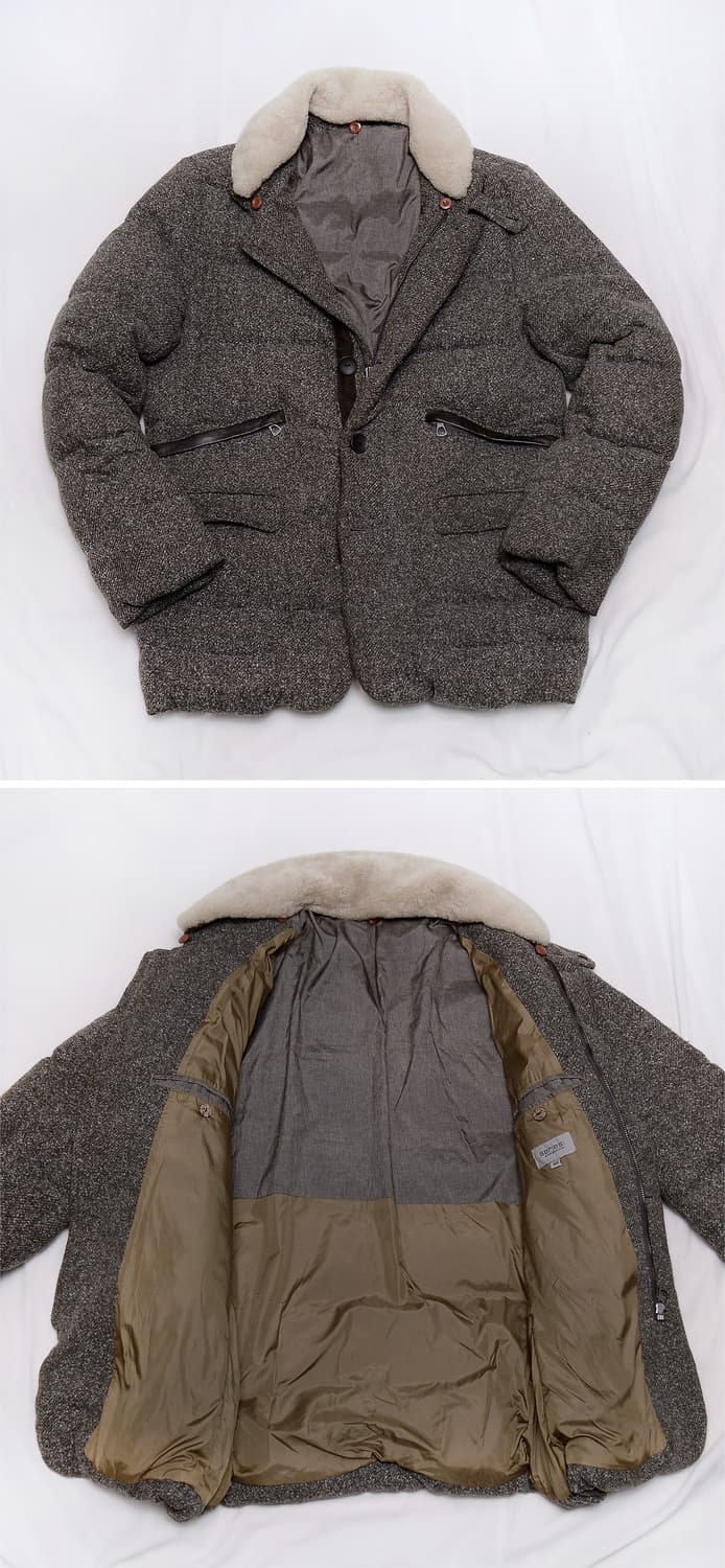 시리즈 (series) 라파예트 양털카라 트위드 다운패딩 자켓 (100) 상품이미지2