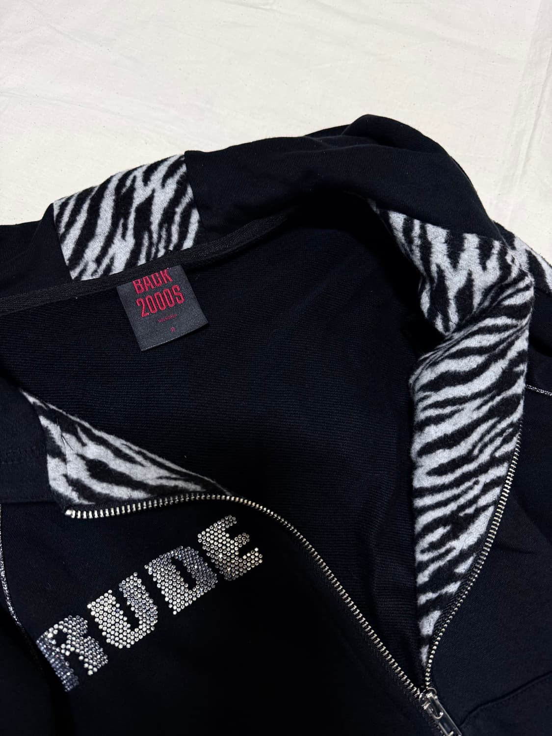 00s No E mosen Tiger 스웻 후드집업 상품이미지3