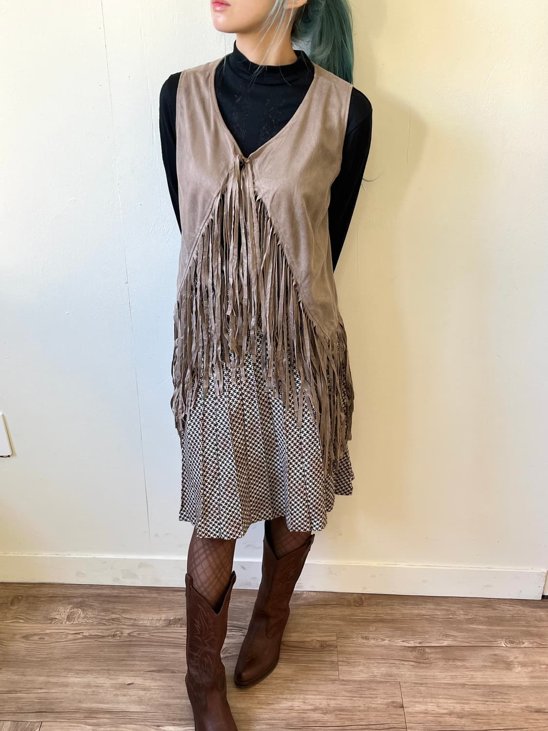 Japan vtg 프린지 웨스턴 베스트 상품이미지3