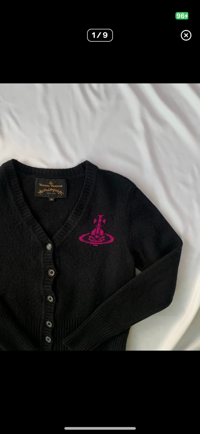 비비안 웨스트 빅로고 가디건 상품이미지1