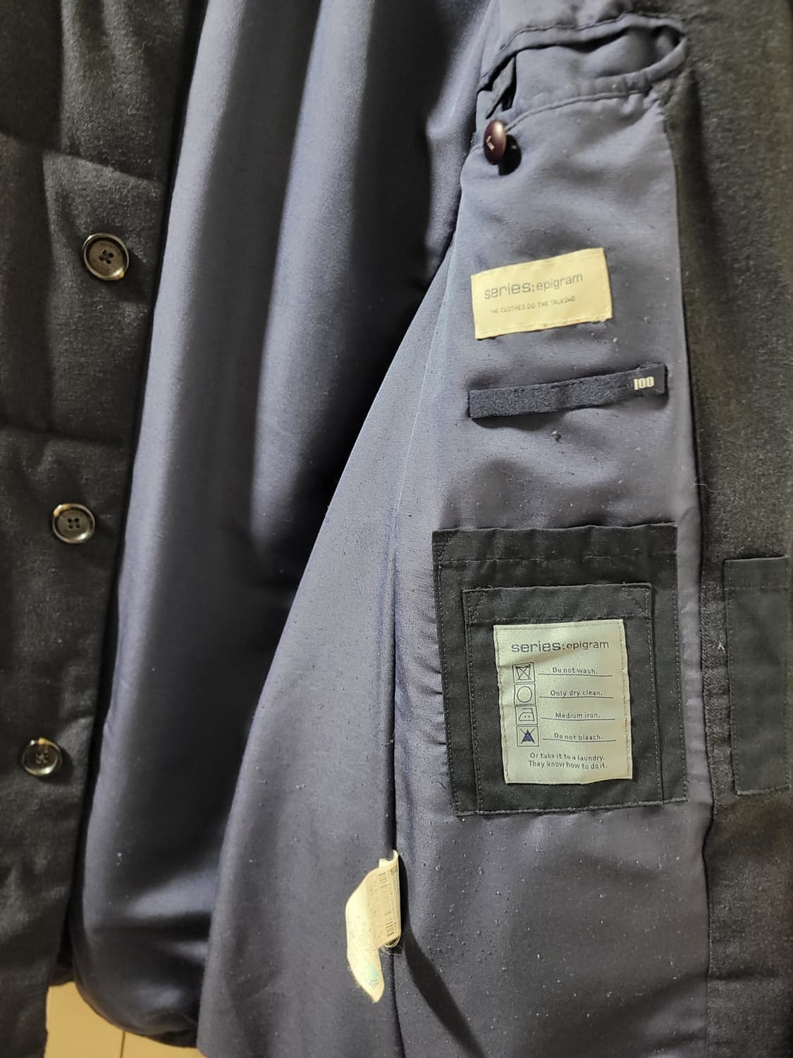 코오롱 시리즈 에피그램 구스 거위털 정장패딩 자켓 S 95/170 사이즈 상품이미지8