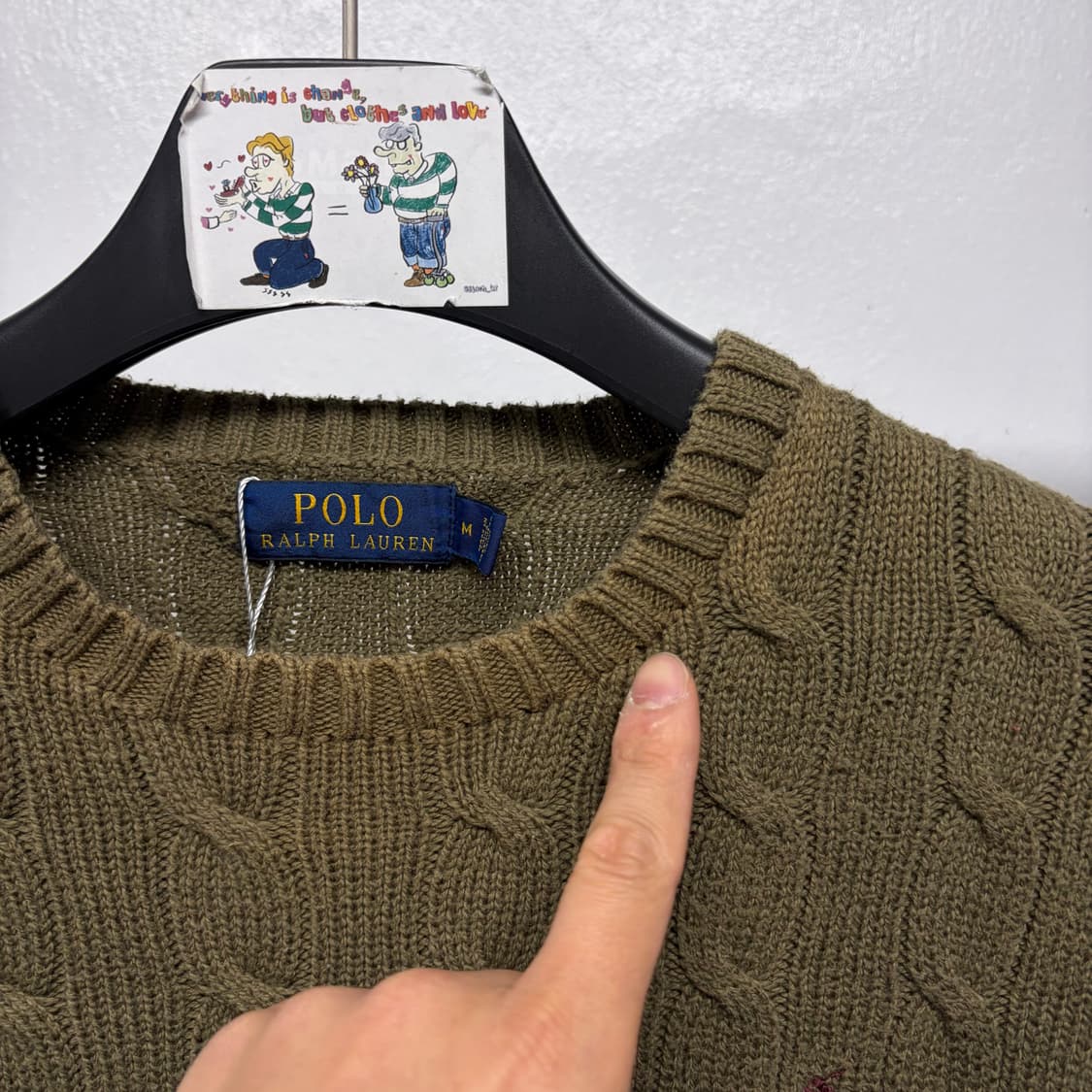 폴로 랄프로렌 케이블 니트 30 ( 목 변색 ) 상품이미지5
